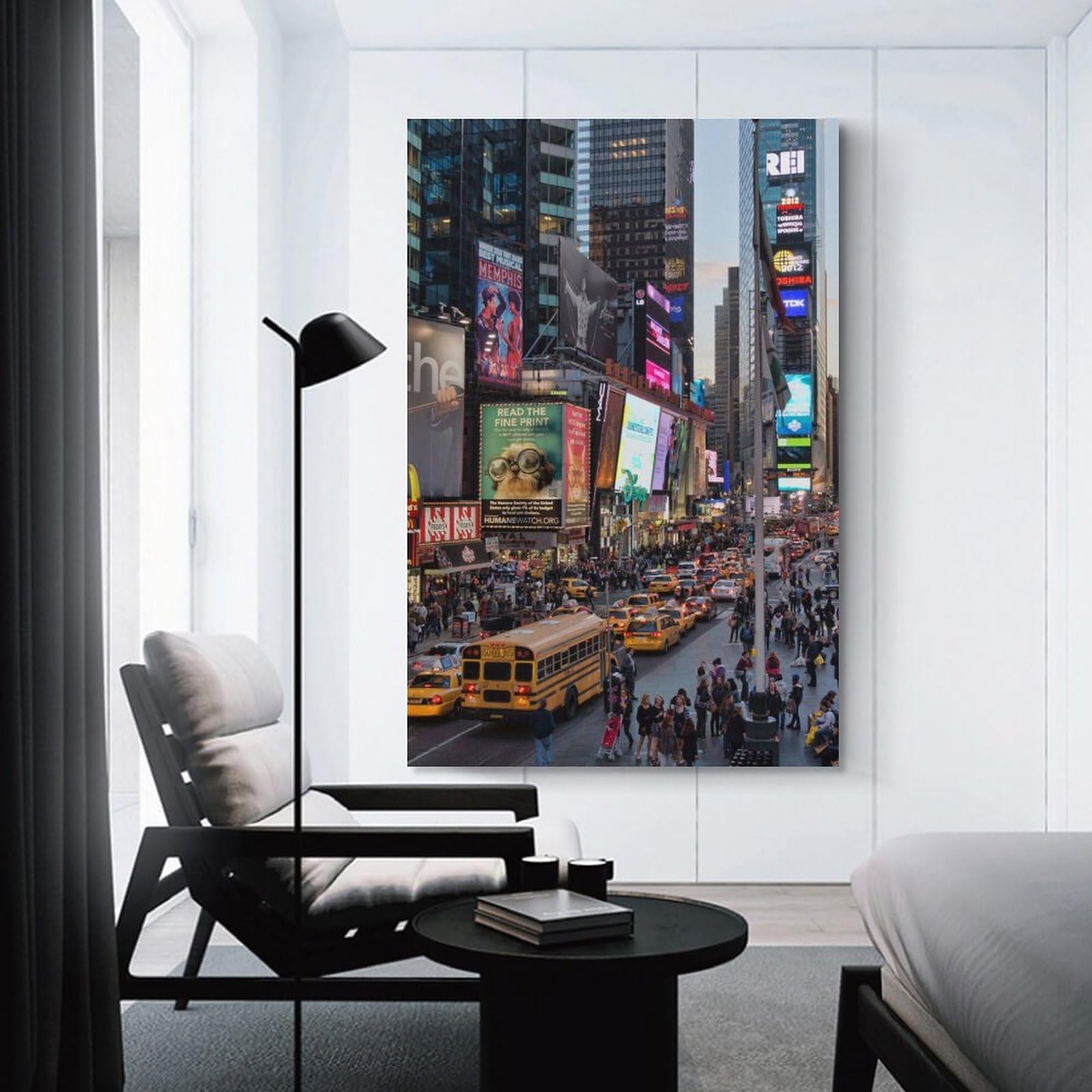 Amazon.co.jp: ニューヨーク、タイムズスクエアの風景絵画 インテリア 