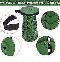 Vista 4 de Fishboy - Taburete plegable para adultos, ligero pero resistente, peso máximo de 1000 libras, portátil, retráctil, para actividades al aire libre