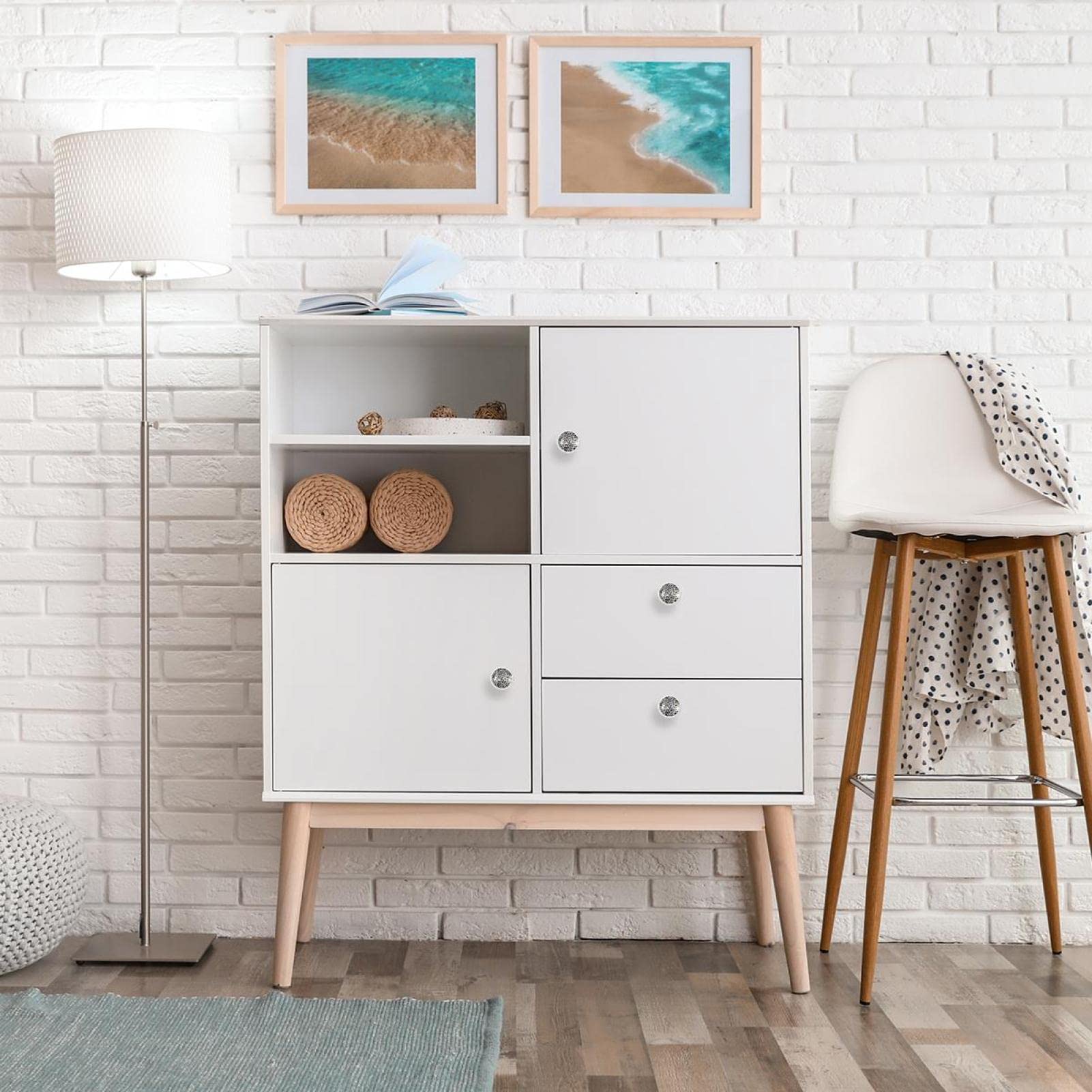 Bouton De Meuble En Porcelaine Léopard - Grandes Tailles