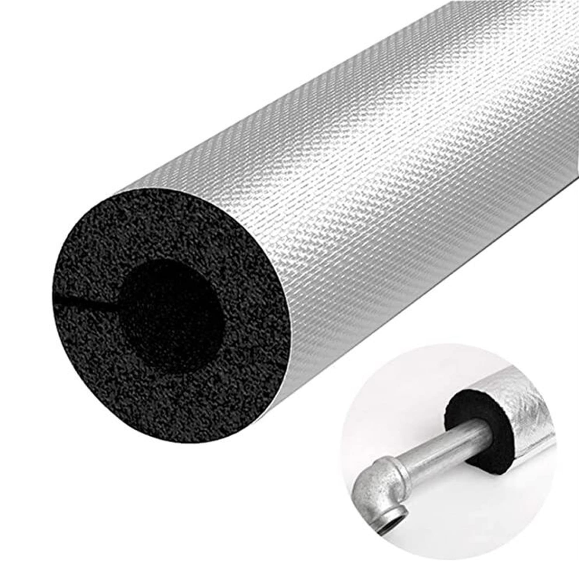 100cm Lang Schaumstoff Rohrisolierung, ID 22-114mm für Outdoor Rohrisolierung Heizungsrohre, Flammhemmend/Geräuschdämpfend/Thickness 30mm / 89mm ID