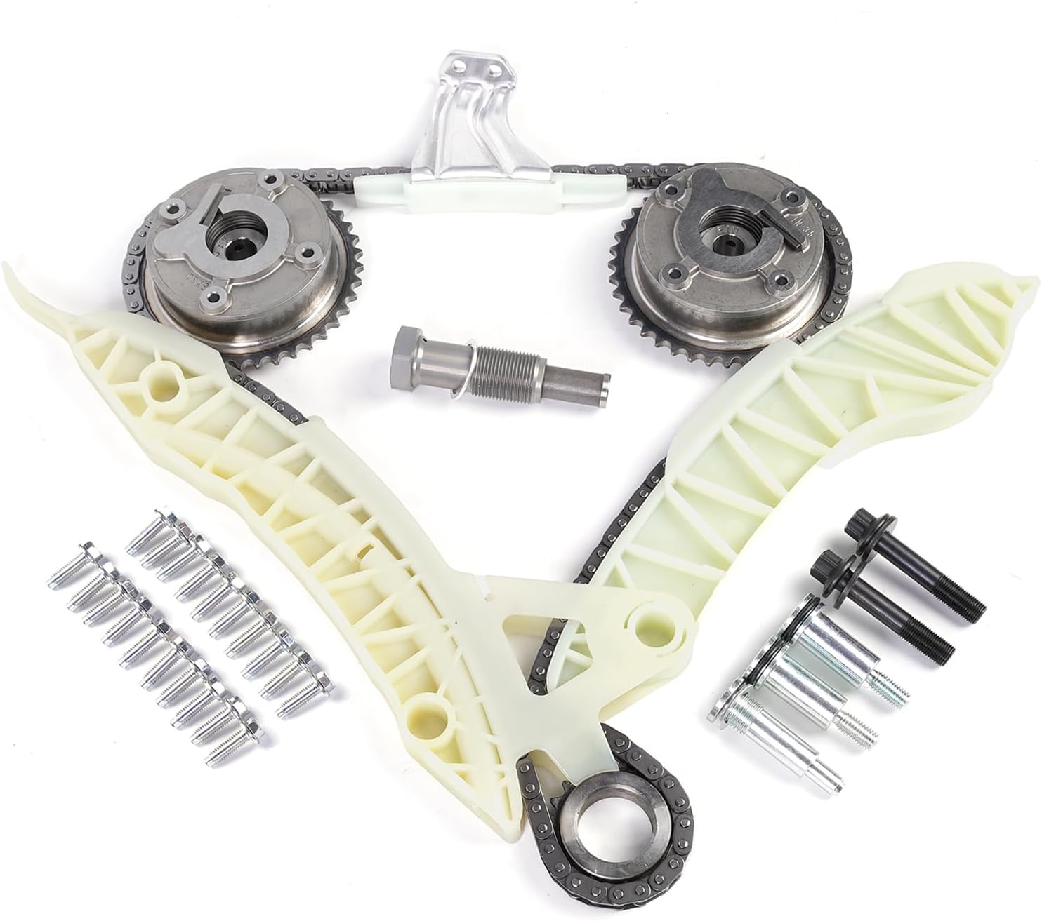 N12 N16 N18 Engine Timing Chain Kit w/Timing VVT Sprocket 2Pcs Fits for Mini R55 R56 R57 Cooper 07-13/ Cooper Paceman 2013 1.6L L4 DOHC OE 11317533876 11318618318 11317577631