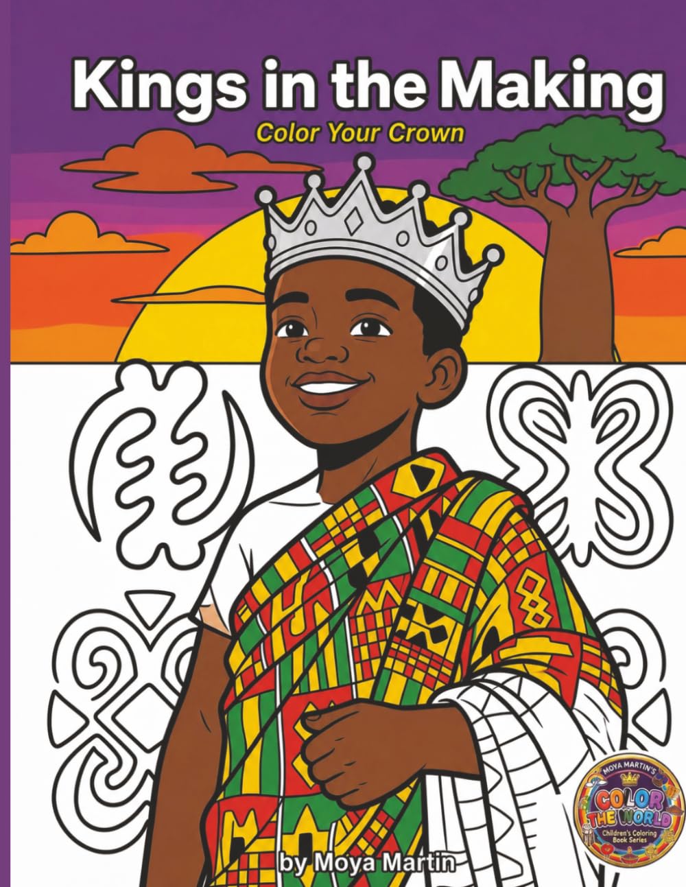 Kings in the Making: A cultural journey for black boys depicting their uniqueness and potential in each stroke of color.