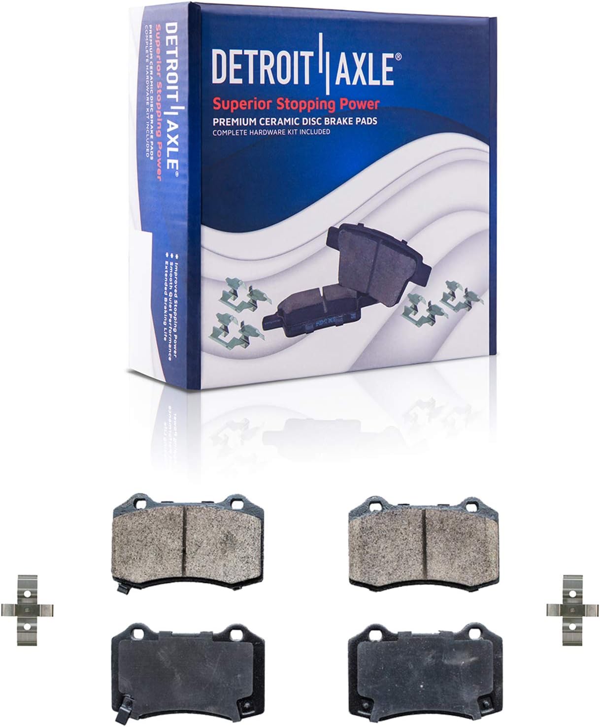 Detroit Axle SRT8 REAR Brake Pads for Dodge Challenger