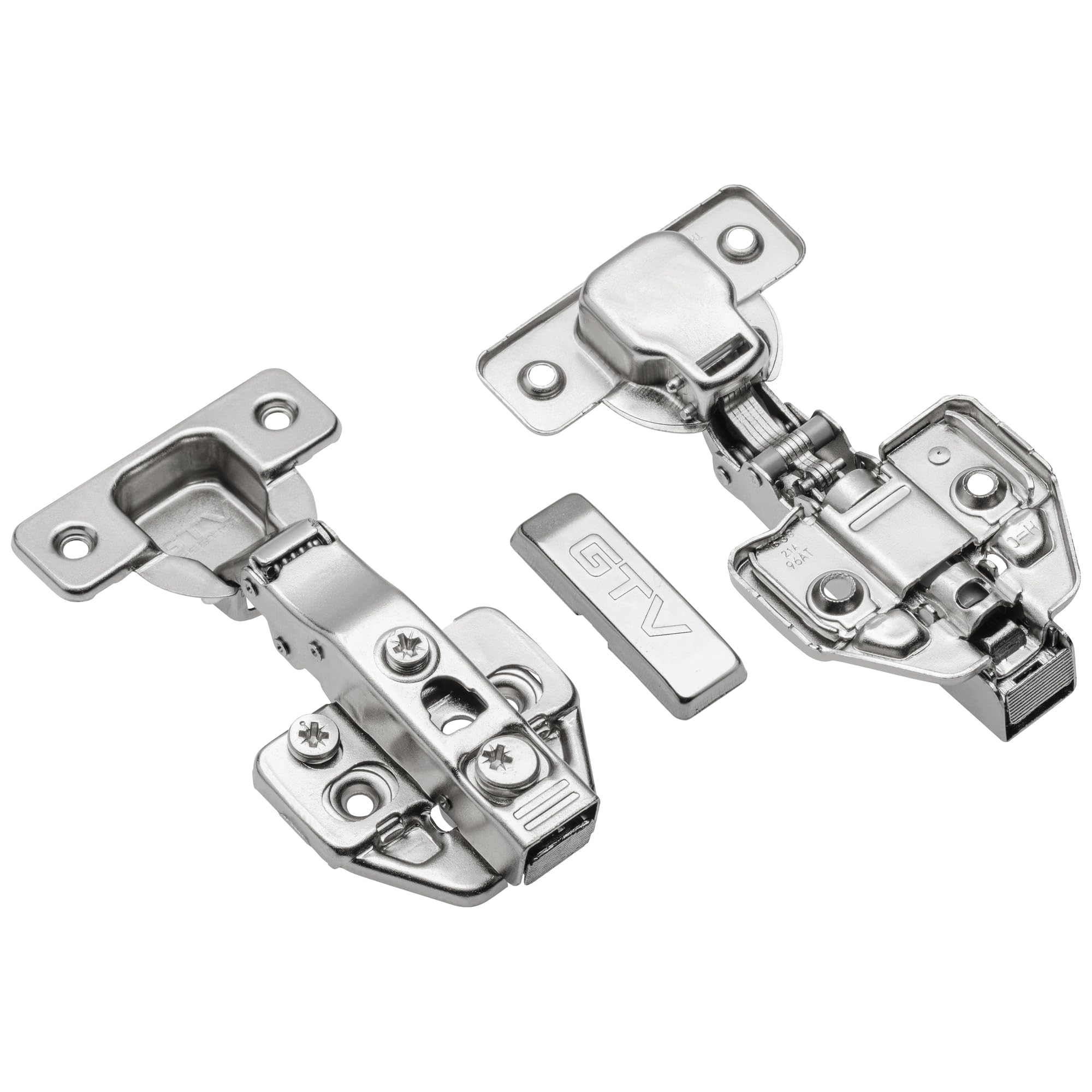 100 x Total Overlap Hinge with Damper Ø 35 mm Euro