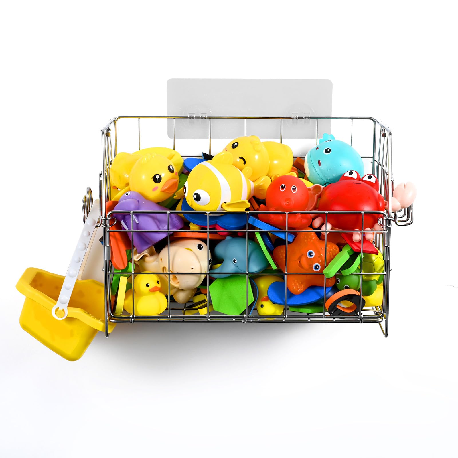 Umimile 304 Stainless Steel Bath Toy Organizer - 8 6L Rustproof Baby Bathtub Toy Storage with Quick-Dry Drain