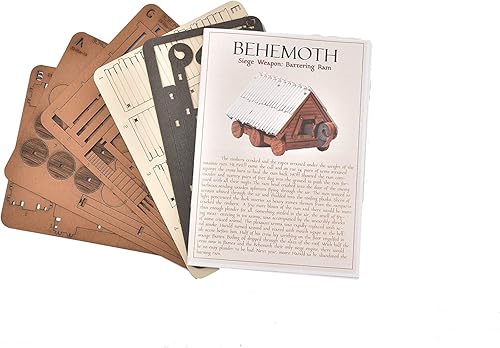 Miniatura 5 de I Built It - Behemoth - Ram de bateo - Rompecabezas de madera 3D - Kit de construcción de modelos mecánicos para adultos y niños, juguete educativo,