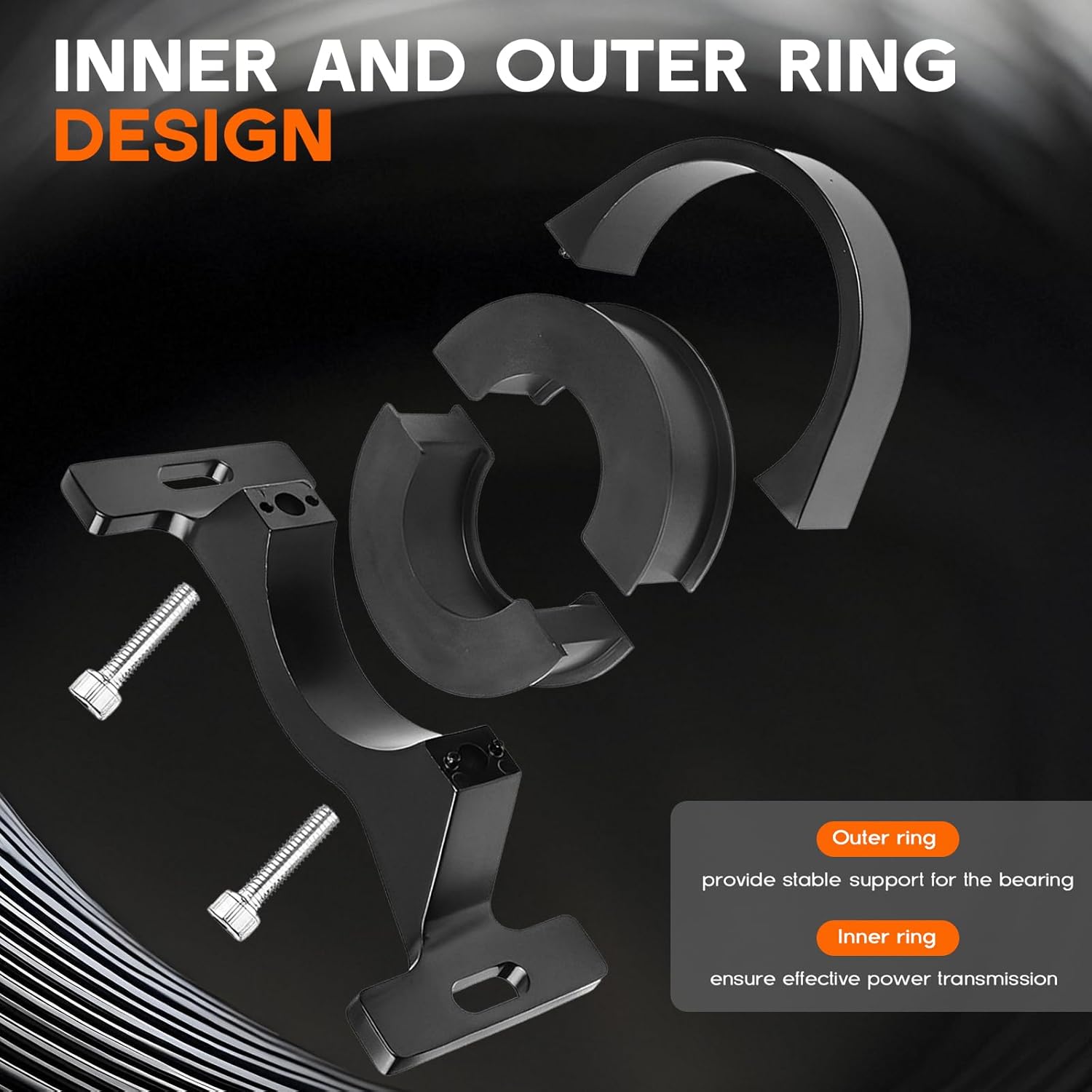 Center Bearing Support Solution for 2015-Up Dodge Charger, Challenger, Chrysler 300,Compatible with V6 & V8 All Trims,Replaces 52123980AD