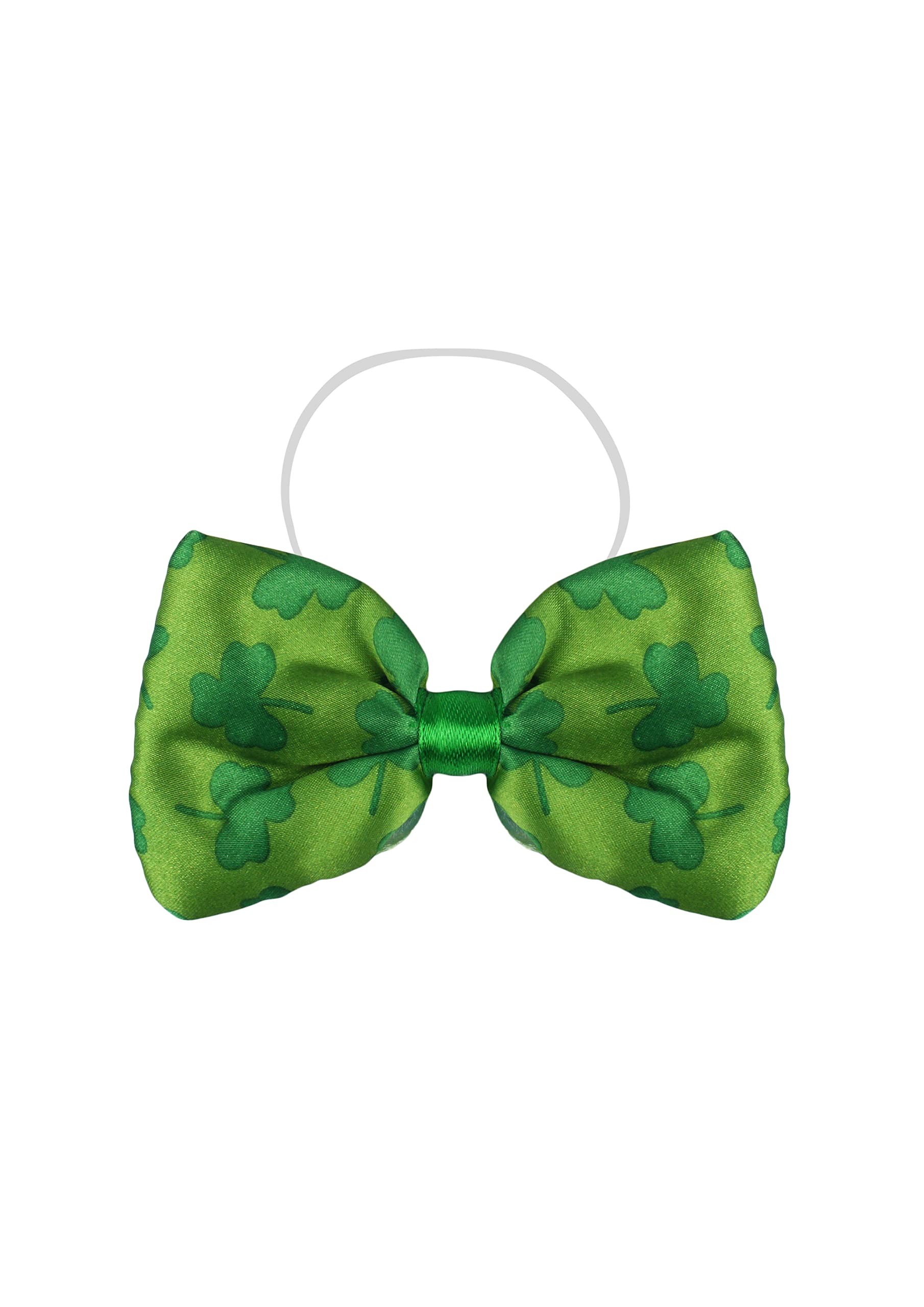 HENBRANDT St Patrick's Day Fancy Dress Lucky Irish Bow Tie Green Shamrock Design Accessory