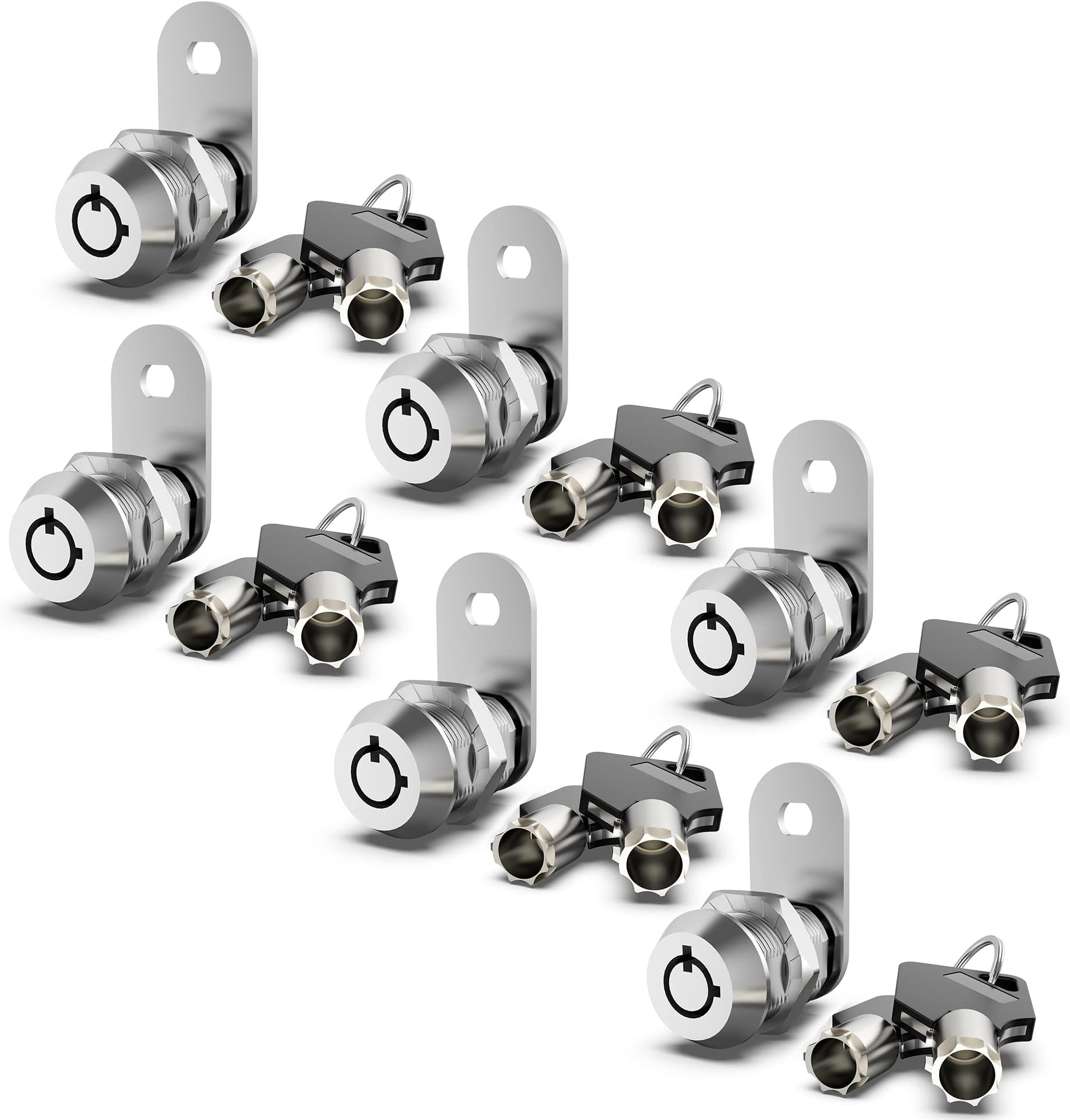 6 Pack Cabinet Locks with Keys & RV Storage Lock
