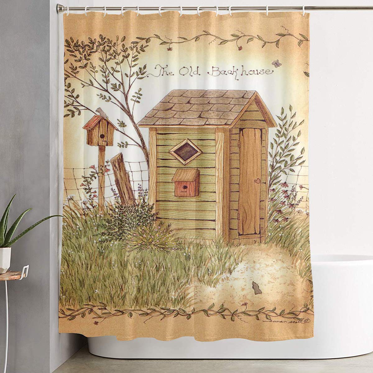 Outhouse Shower Curtains Curtains & Drapes