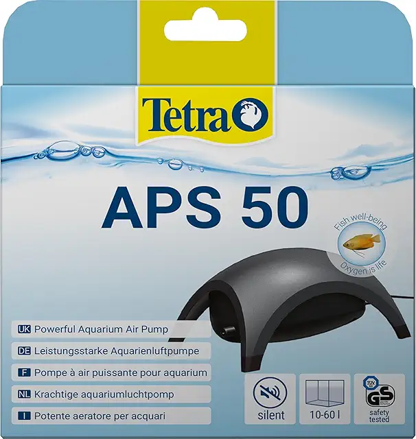 Tetra APS50 Silent Aquarium Air Pump for 10-60 Litre Fish Tanks