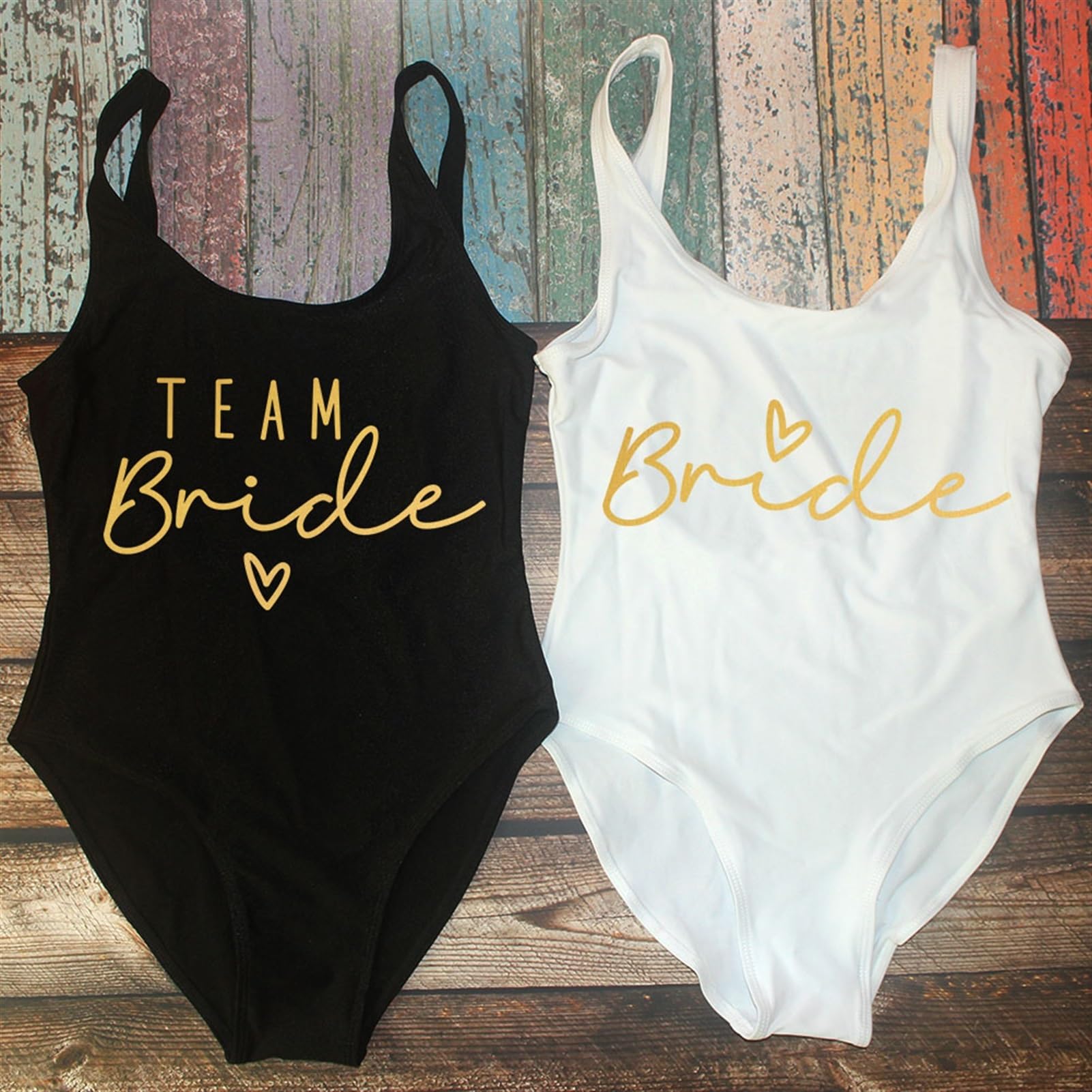 S-3XL jednoczęściowy strój kąpielowy dla panny młodej ze złotym nadrukiem, damski strój kąpielowy na wieczór panieński, strój kąpielowy letni strój kąpielowy, Złoto-czerwony, M