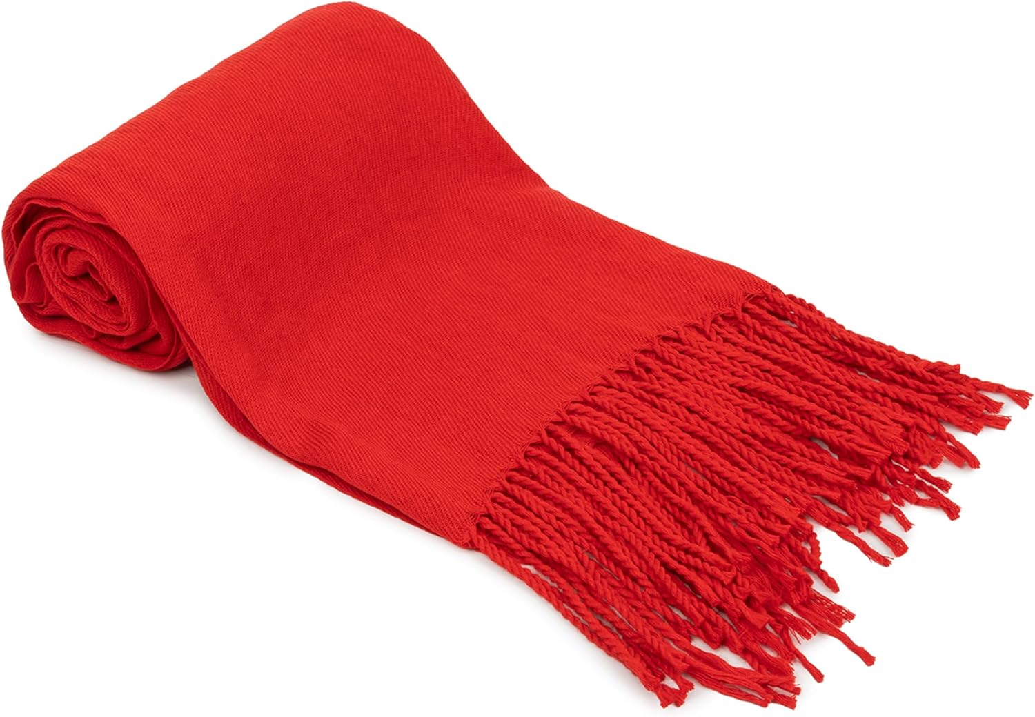 Winter Scarf for Women Men Classic Solid Color Warm Soft Cashmere-Feel Tassle Long Shawl 79 * 28in - Image 6