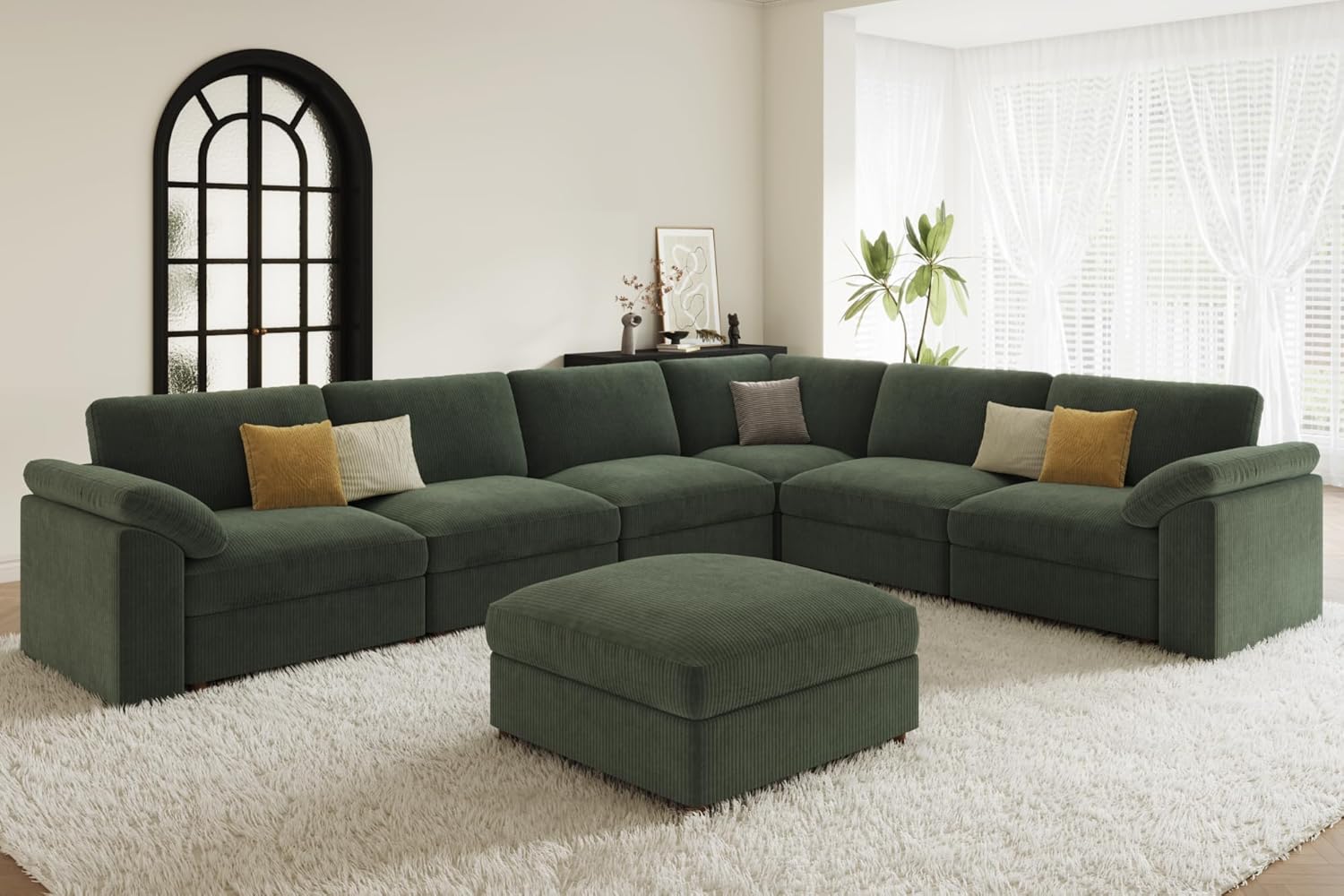 EASE MOOSE Oversized Sectional Modular Sofa,Large U Shape