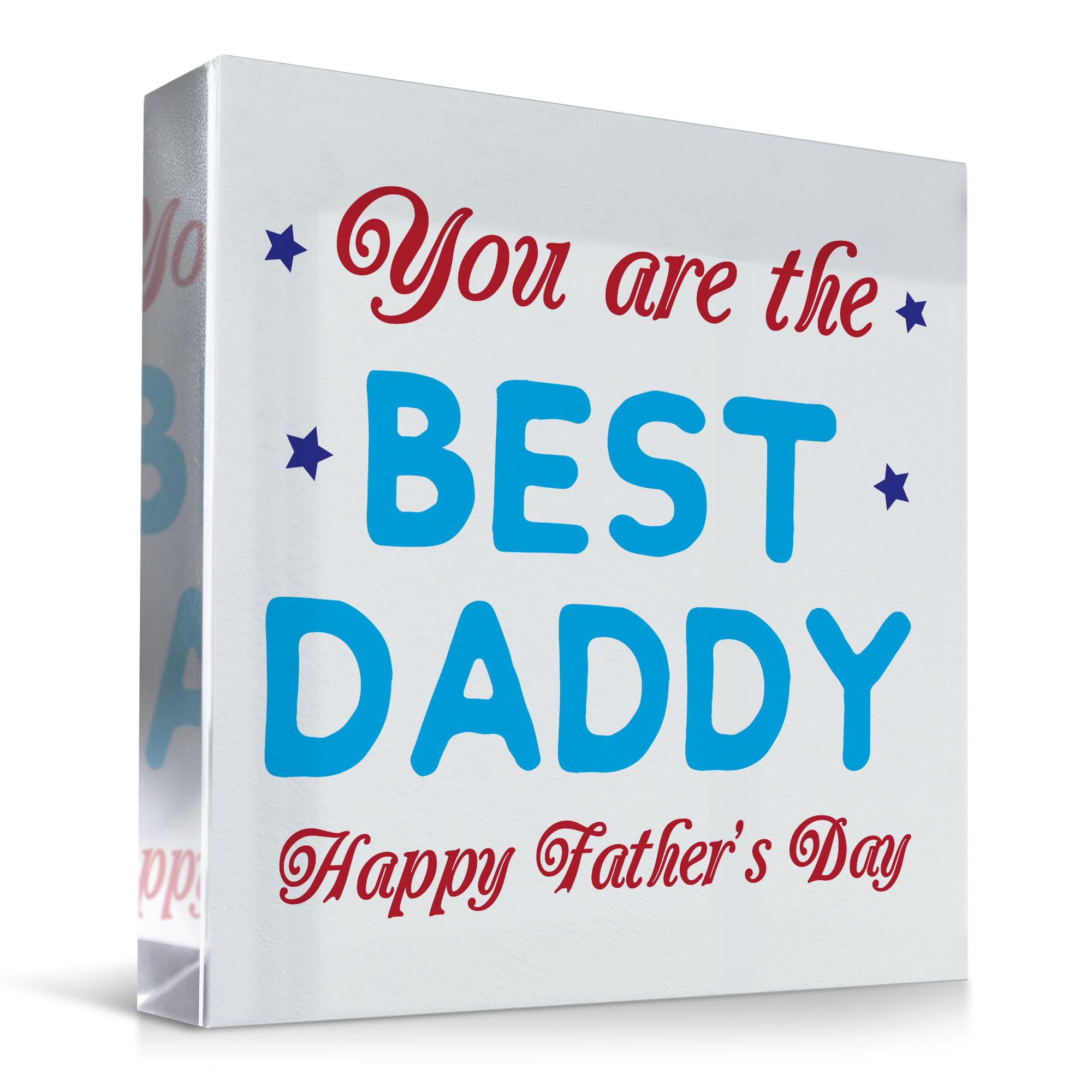 Red Ocean YOU ARE THE BEST DADDY PLAQUE Gift For Dad Fathers Day Freestanding Plaque Daddy Gifts From Daughter Son Thank You Gift For Him Fathers Day Presents Gifts For Him Keepsake