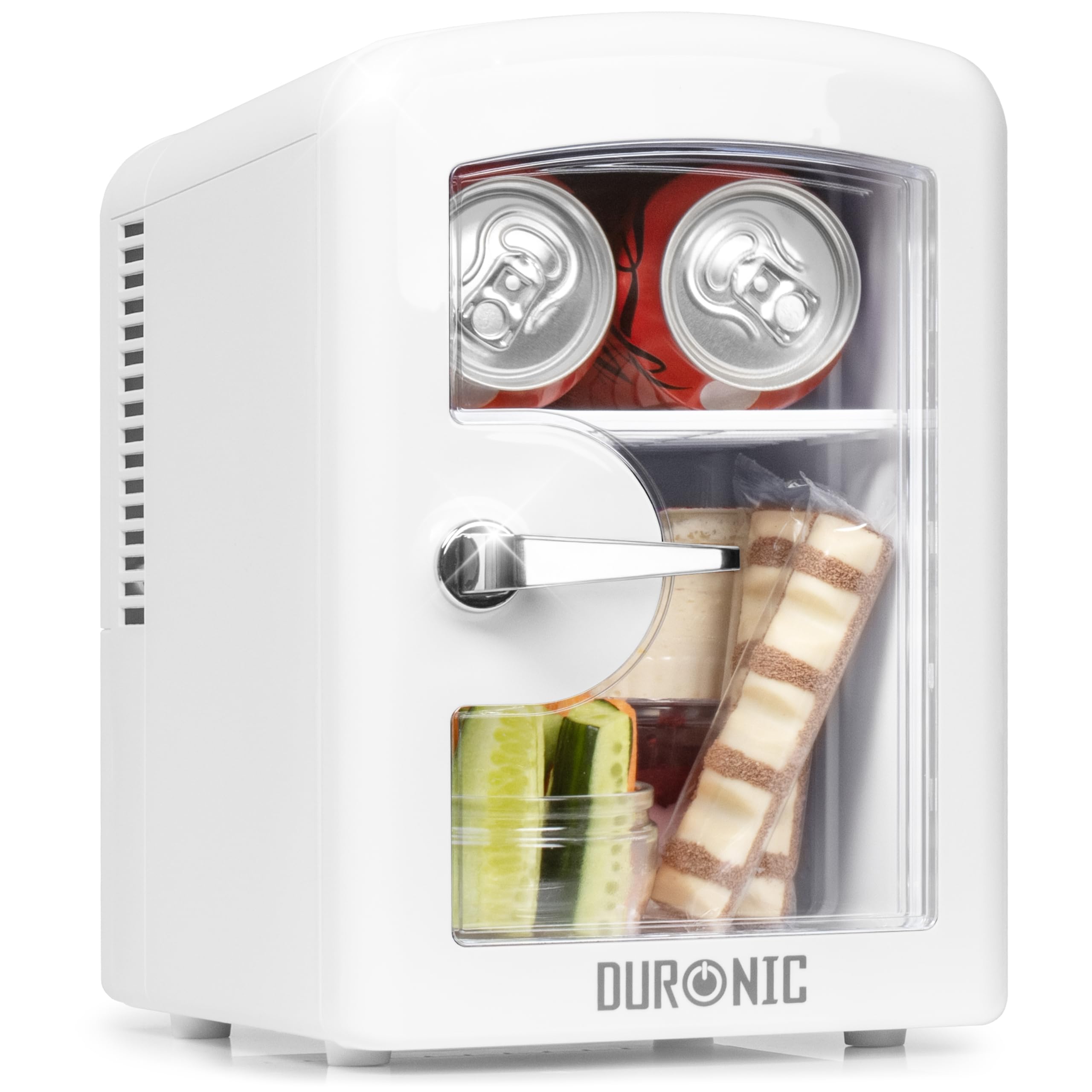 Duronic MFW4 WE Mini réfrigérateur 42W 4 litres Congélateur pour boisson snacks