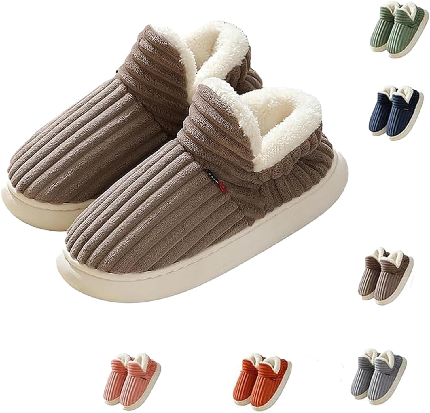 Chaussons Bigfoot En Fourrure - Taille Unique Adulte - Confortables Et Chauds - Déguisement Ou Maison - Marron