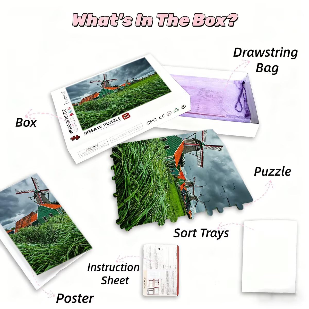 Puzzle 3000 sztuk krajobraz DIY Puzzle dla dorosłych 122 x 81 cm zestaw roślin wysokiej jakości z dodatkowymi zabawnymi wyzwaniami, kreatywna rozrywka klasyczne zabawne wyzwania na prezent wystrój A