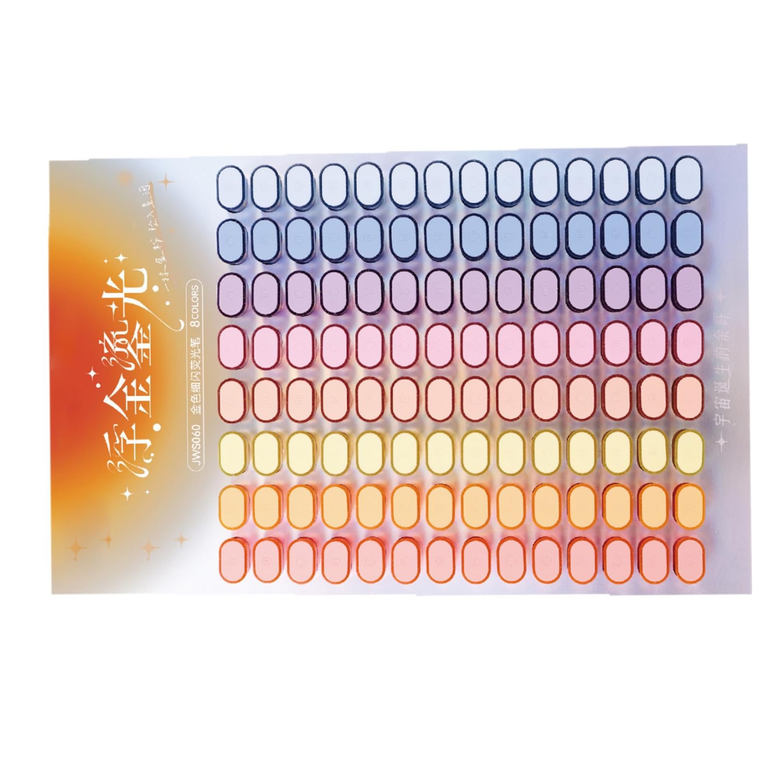 112 Stück leuchtende, gemeißelte Textmarker, schnelltrocknend, fluoreszierende Stifte für Scrapbooking, Kalendercodierung und Kartenherstellung, goldfarbene Textmarker-Set, 112 Stück