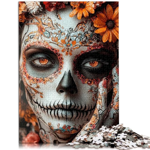 Foto 2 de 6 de Maquillaje de Calavera de azúcar~ Rompecabezas de 1000 Piezas para Adolescentes Acertijo para Cada Pieza es…