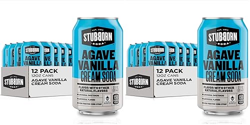 Vista 11 de STUBBORN SODA, Tarragón de cereza negra, latas de 12 onzas (paquete de 12)