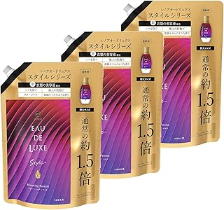 レノア Lenor 【まとめ買い】 オードリュクス スタイル 柔軟剤 衣類の美容液配合 ブルーミングパッション 詰め替え 約1.5倍(600mL) × 3個