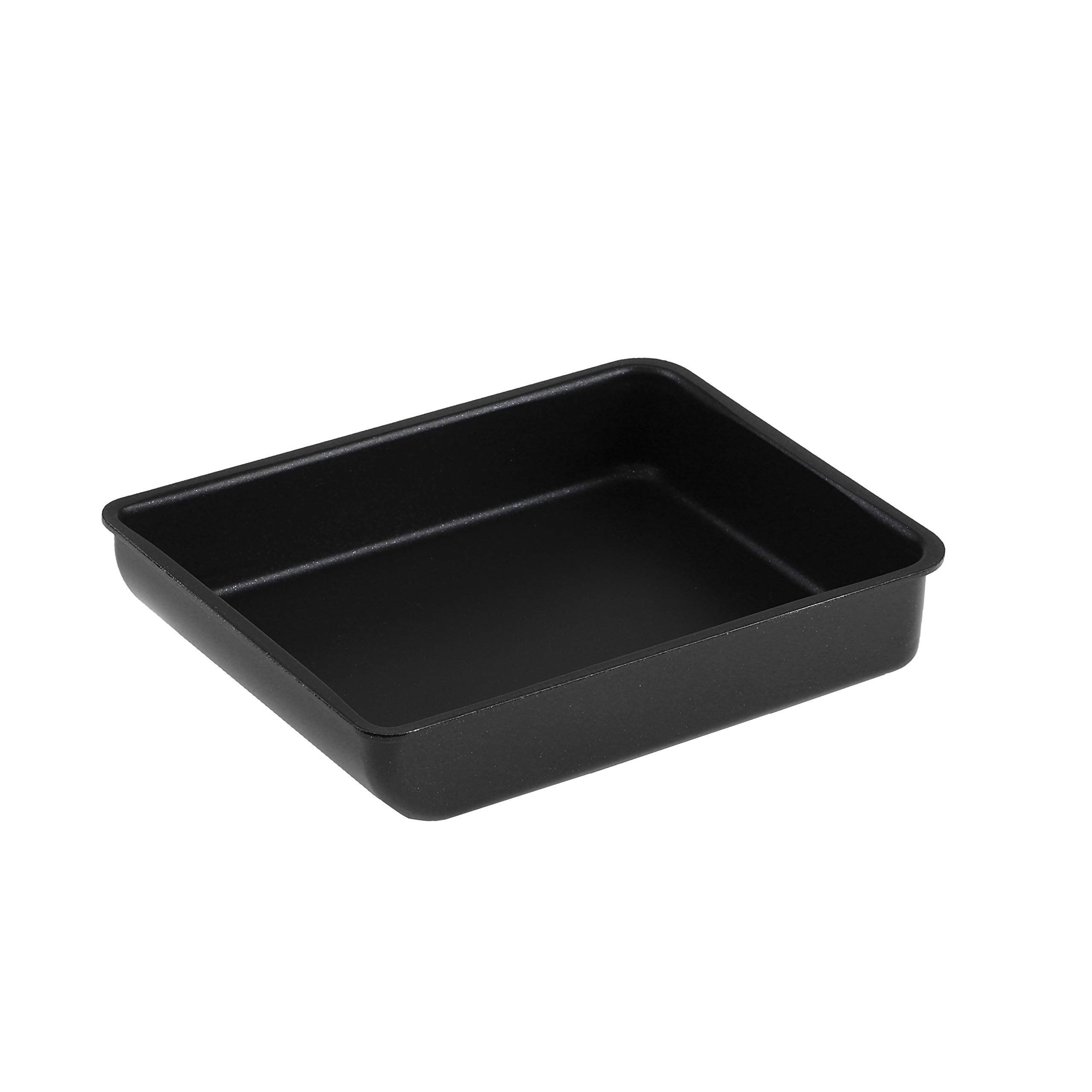 Pearl Metal AZ-5562 Egg Pan, For Gas Stoves, 5.1 x 7.1 inches (13 x 18 cm), Black, Blue Diamond Coated