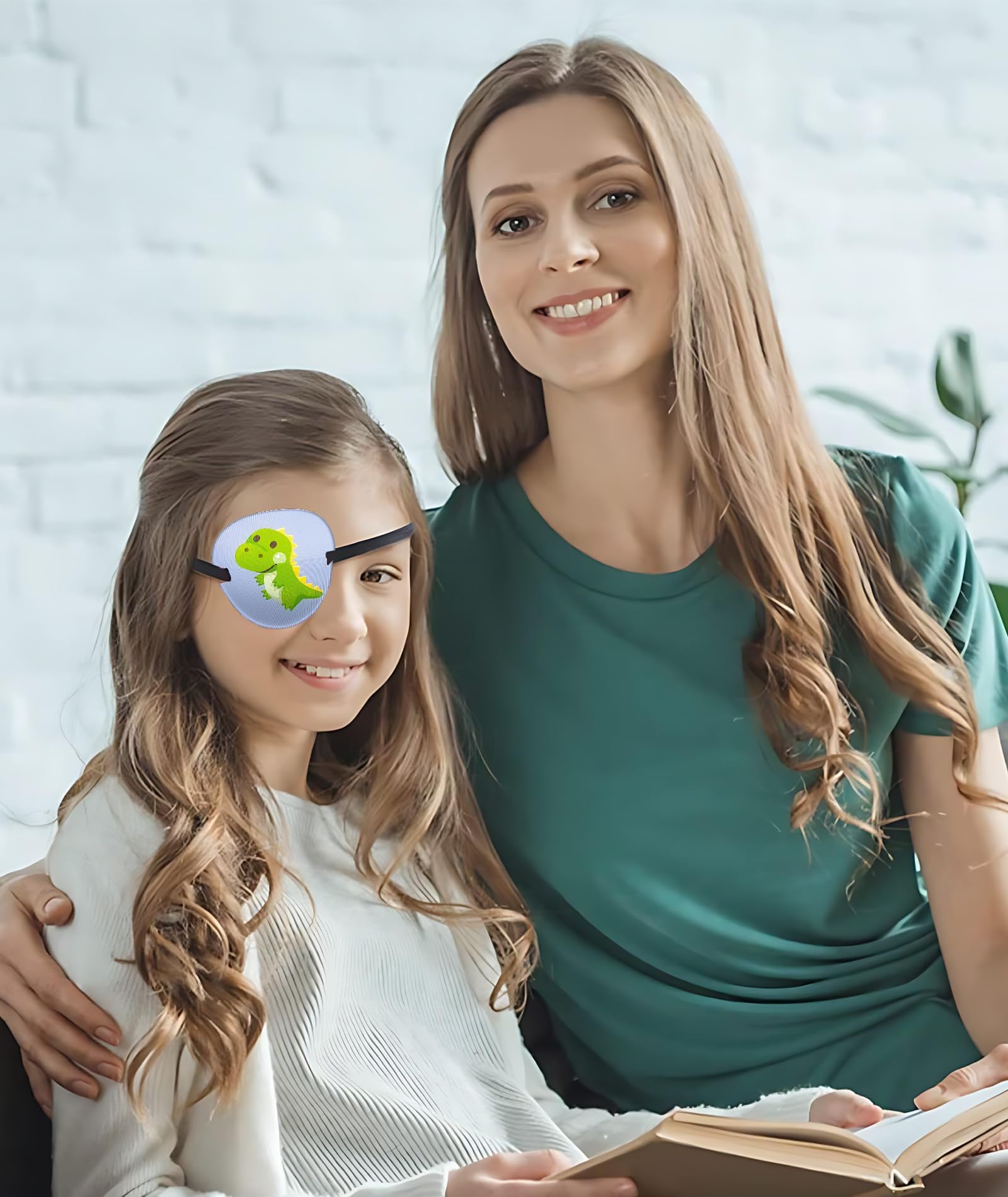 4 PCS Eye Patch for Kids, Dinosaur Pattern Eye Patches for Lazy Eye, Pirate Theme Party Eyes Patch, Halloween Costume(multicolour） - Image 4 thumbnail