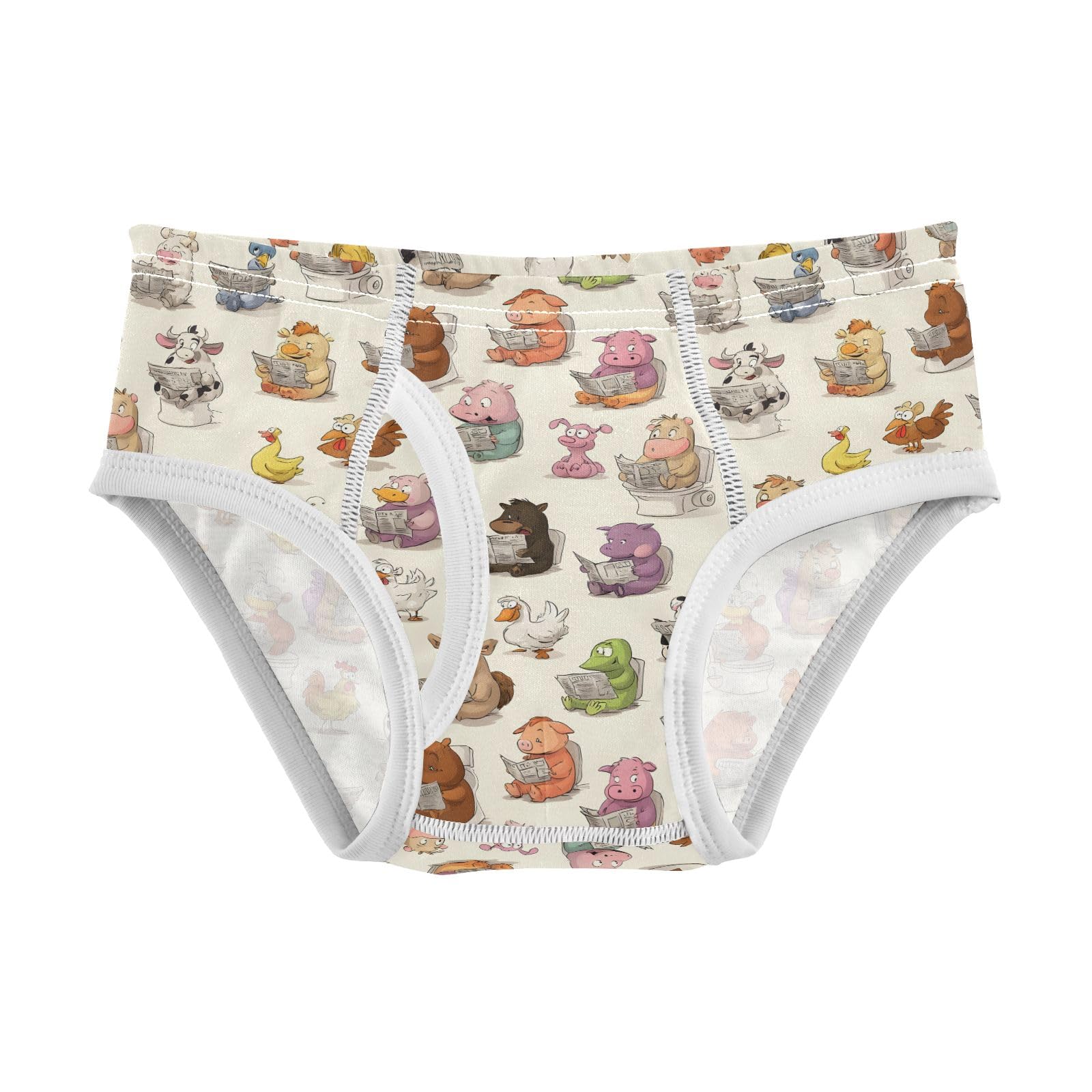 Boys Exclusive Briefs Toddler Underwear 95 Combed Cotton Boxerbriefs 2T Animal Newspaper Reading