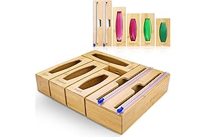 Drawer Organizer for Kitchen with Foil and Plastic Wrap Organizer