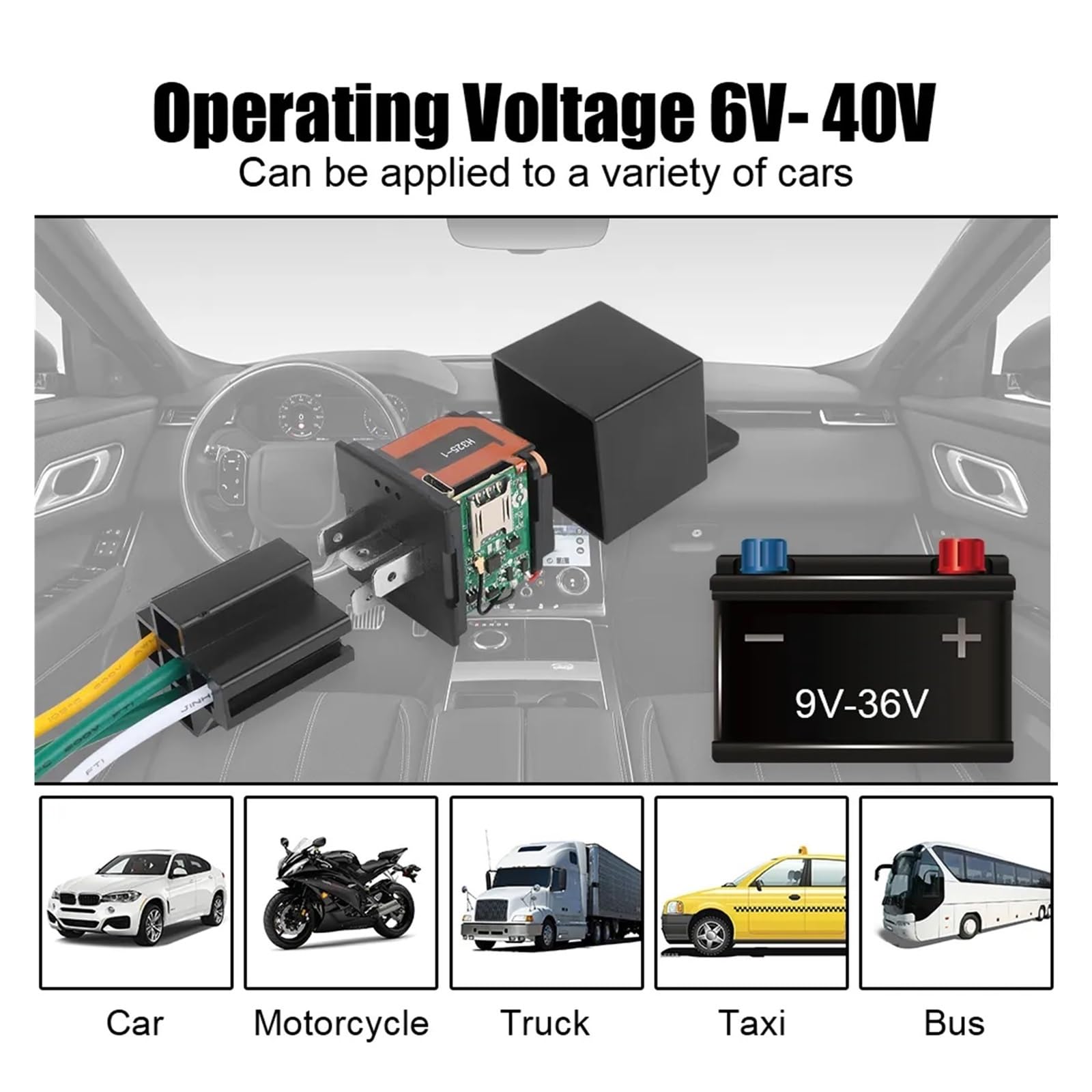 24V 12V przekaźnik samochodowy lokalizator GPS gsm inteligentne śledzenie aplikacji immobilizer izolator odcięcie kontrolera paliwa akcesoria motocyklowe