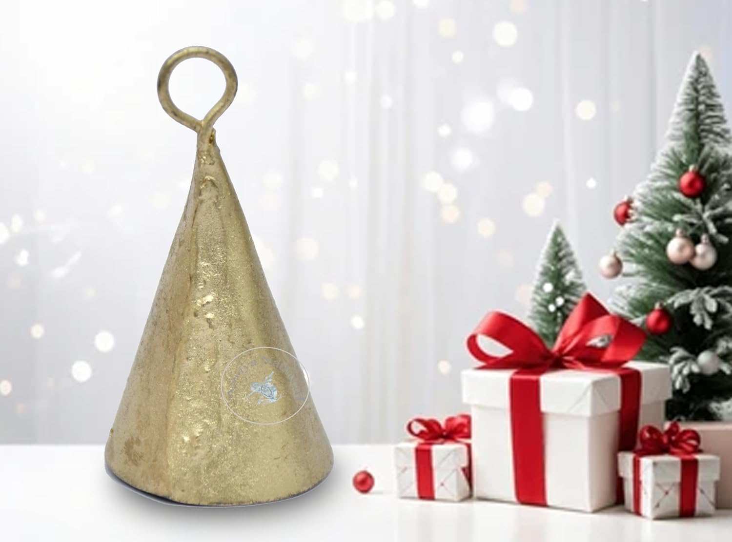 20 PCS Decorative Iron Bells for Christmas Tree, Home & Festive Décor | Vintage Jingle Hanging Bells Ornament Set