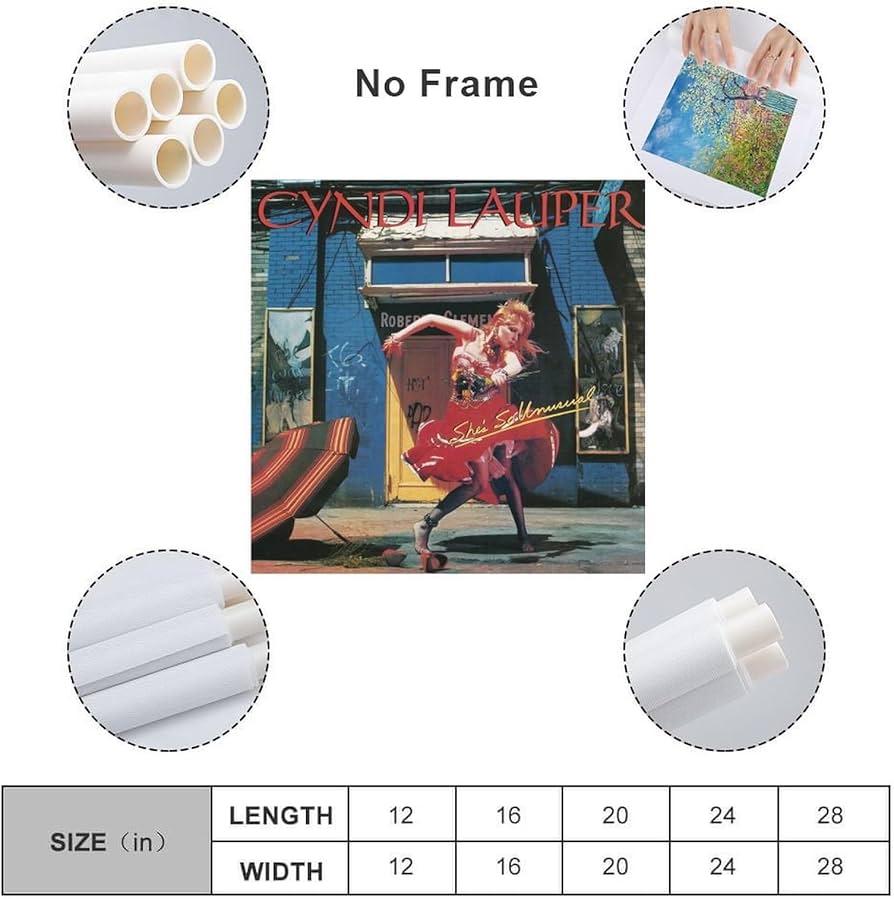 Amazon.co.jp: Cyndi Lauper シンディ・ローパー 歌手写真 レトロ