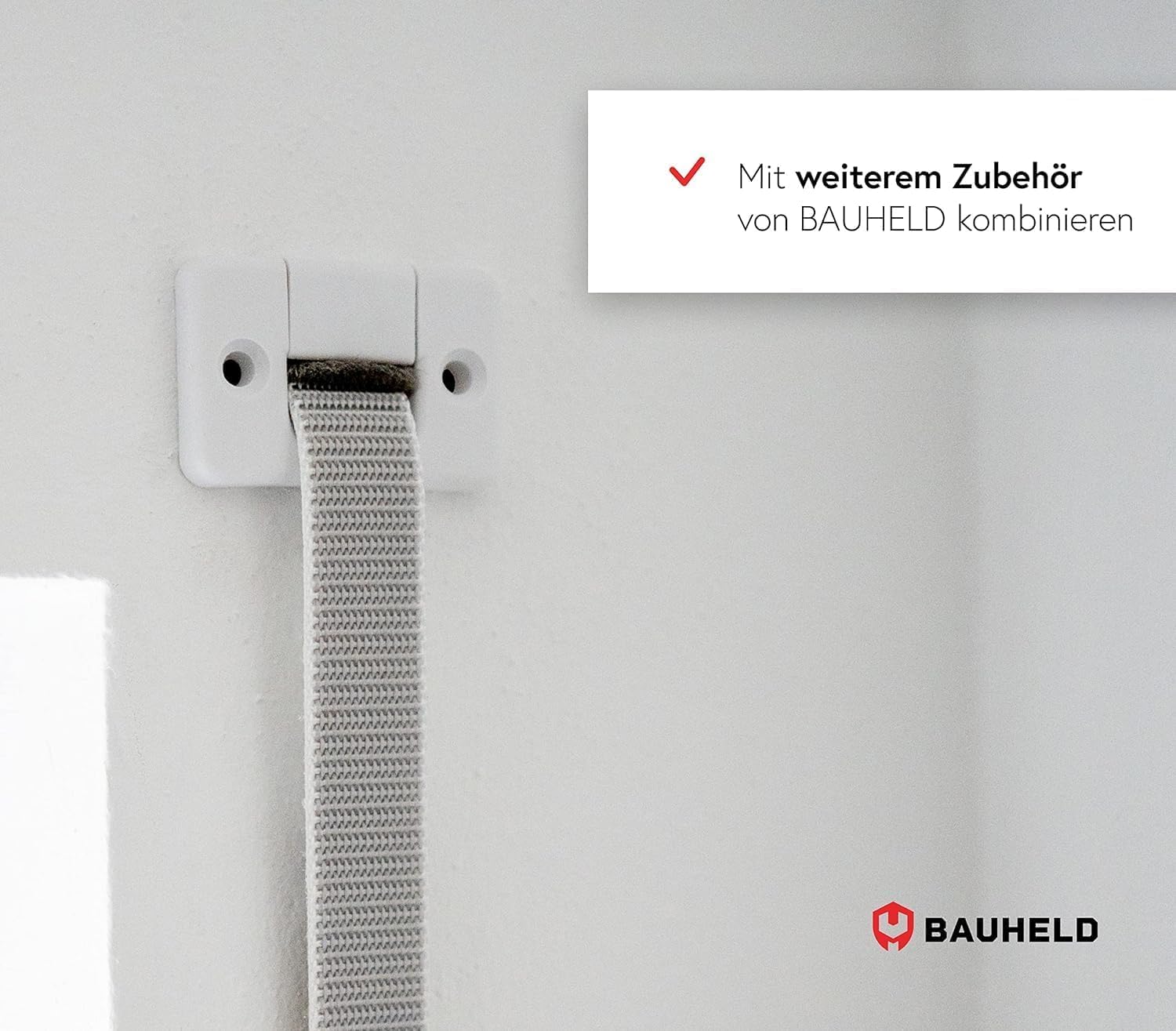 BAUHELD® Avvolgitore per tapparelle da incasso [Made in Germany] - Avvolgitore massimo per cinghia di tapparella in acciaio - Per cinghia di tapparella da 23mm [senza cinghia] - Avvolgitore per
