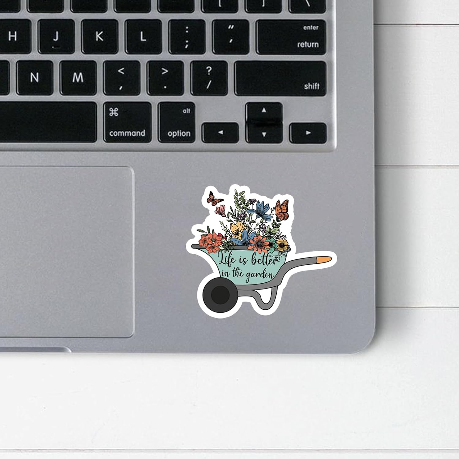 (3Pcs) Life is Better in The Garden Stickers Motivational Quotes Stickers Decal Waterproof Vinyl Stickers Adult for Laptop Kindle Car Tumbler Water Bottle Mug Phone Notebook Helmet Size 3”x2.7” - Image 3