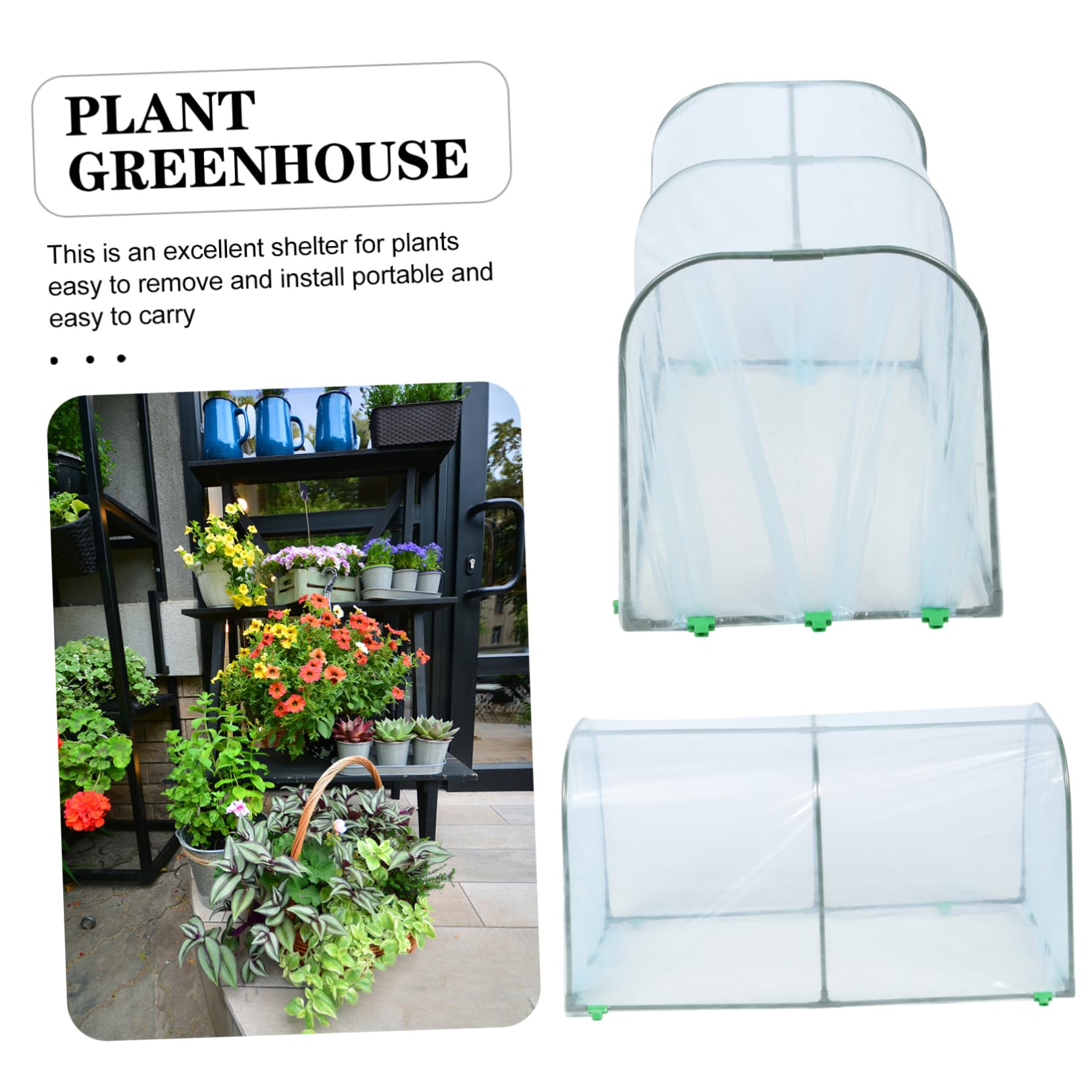 SUPVOX Invernadero para Plantas De Invierno Cubierta Protectora para Invernadero De Jardín para Exteriores Preserva El Calor del Hogar para Flores y Plantas Pequeñas