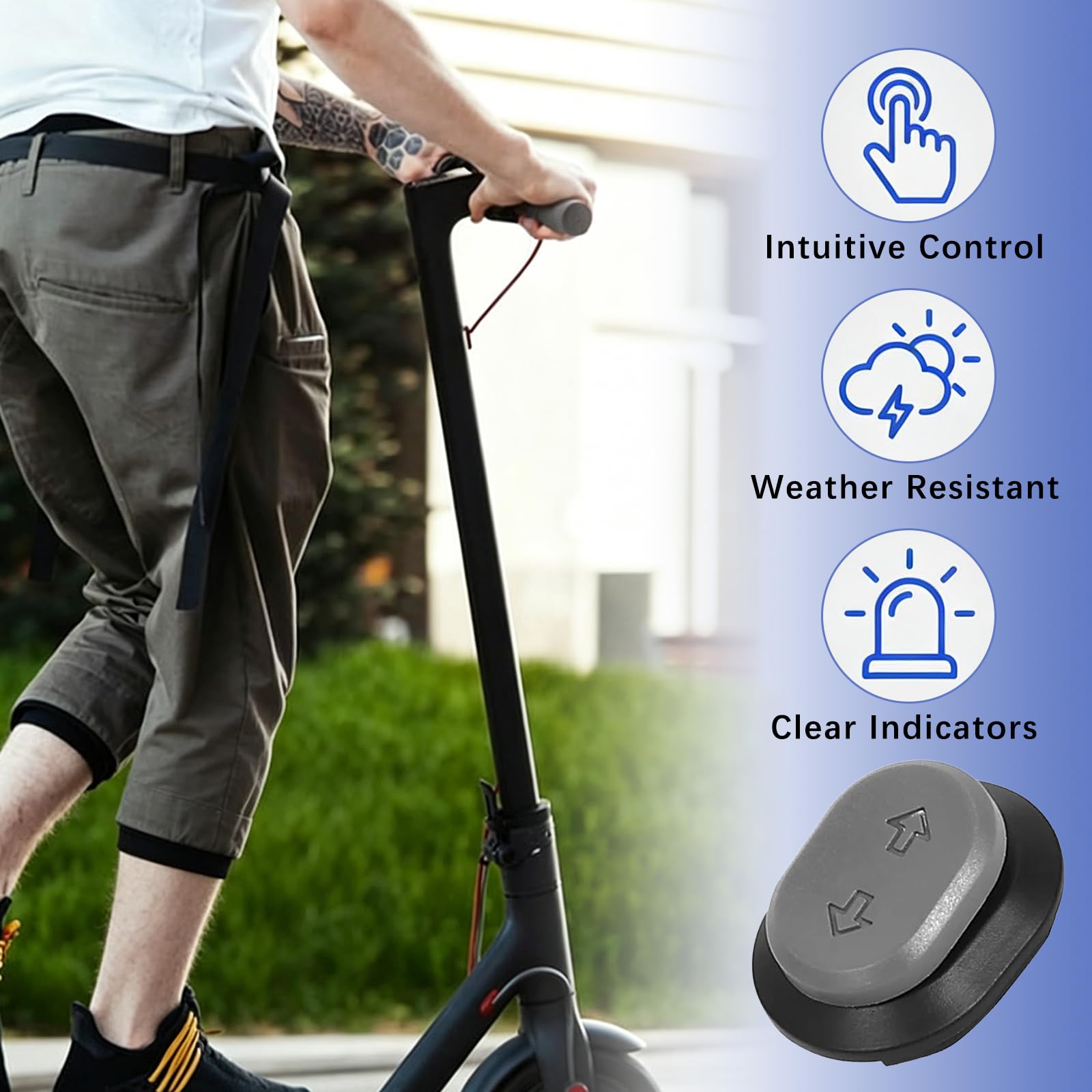 Interruttore Freccia con Coperchio, per Scooter Ninebot F2 Plus Pro E2 Pro Max G2, Pulsante Ricambio Accessorio
