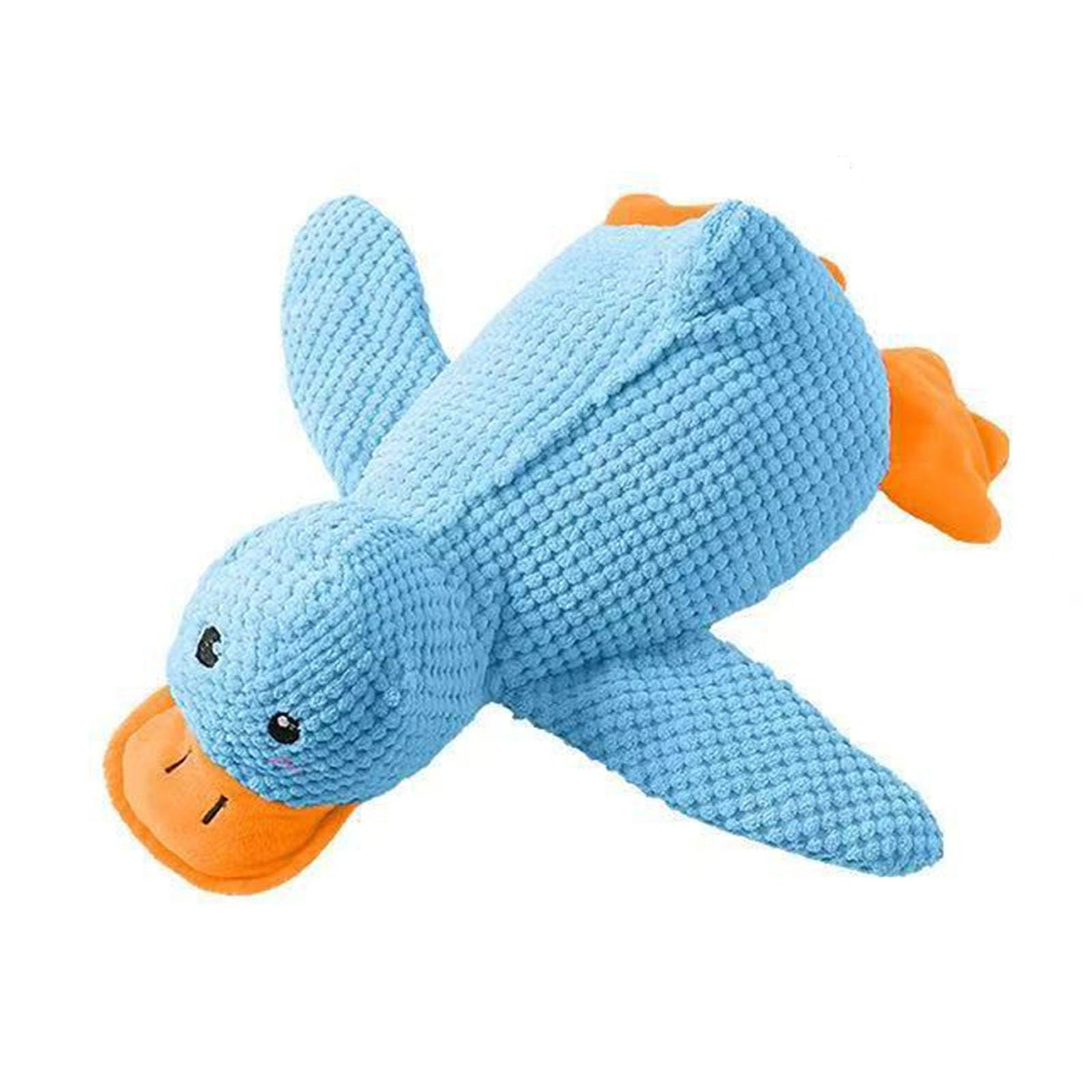 Paw Love Calming Duck, Plush Ducks Toy For Dogs, Plush Dog Toy With Quack Sound, 2026 New Upgraded Calming Duck Toy For Dogs For All Breeds With Boredom Stress Relief And Solitude (Blue,Medium)