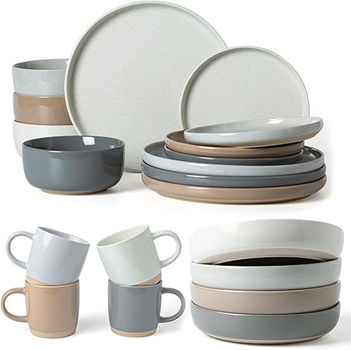 Famiware Milkyway - Juego de vajilla de 20 piezas, multicolor