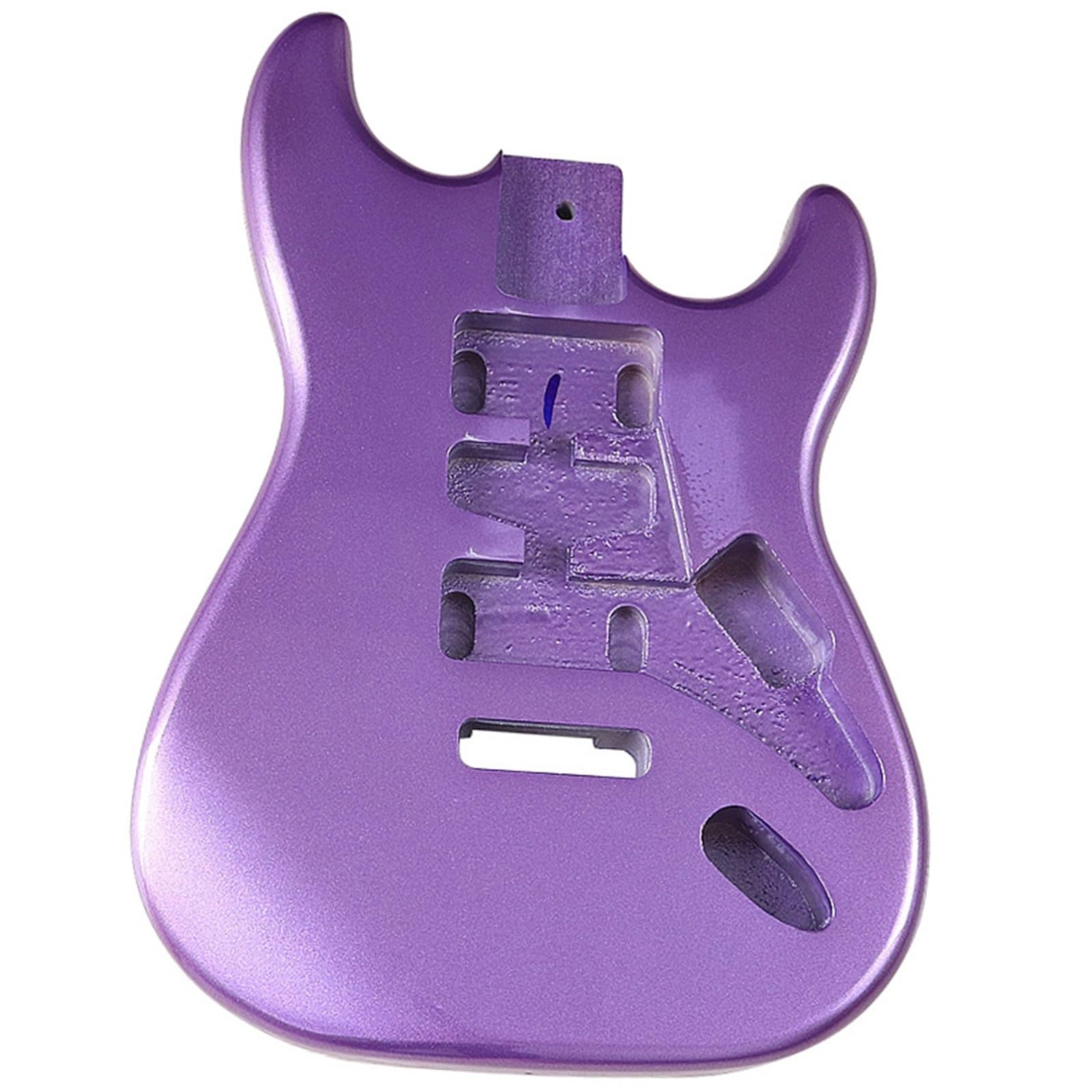 Guitar Body Kit Bright Metallic Purple DIY Electric Guitar Body Single Shake Assembly DIY
