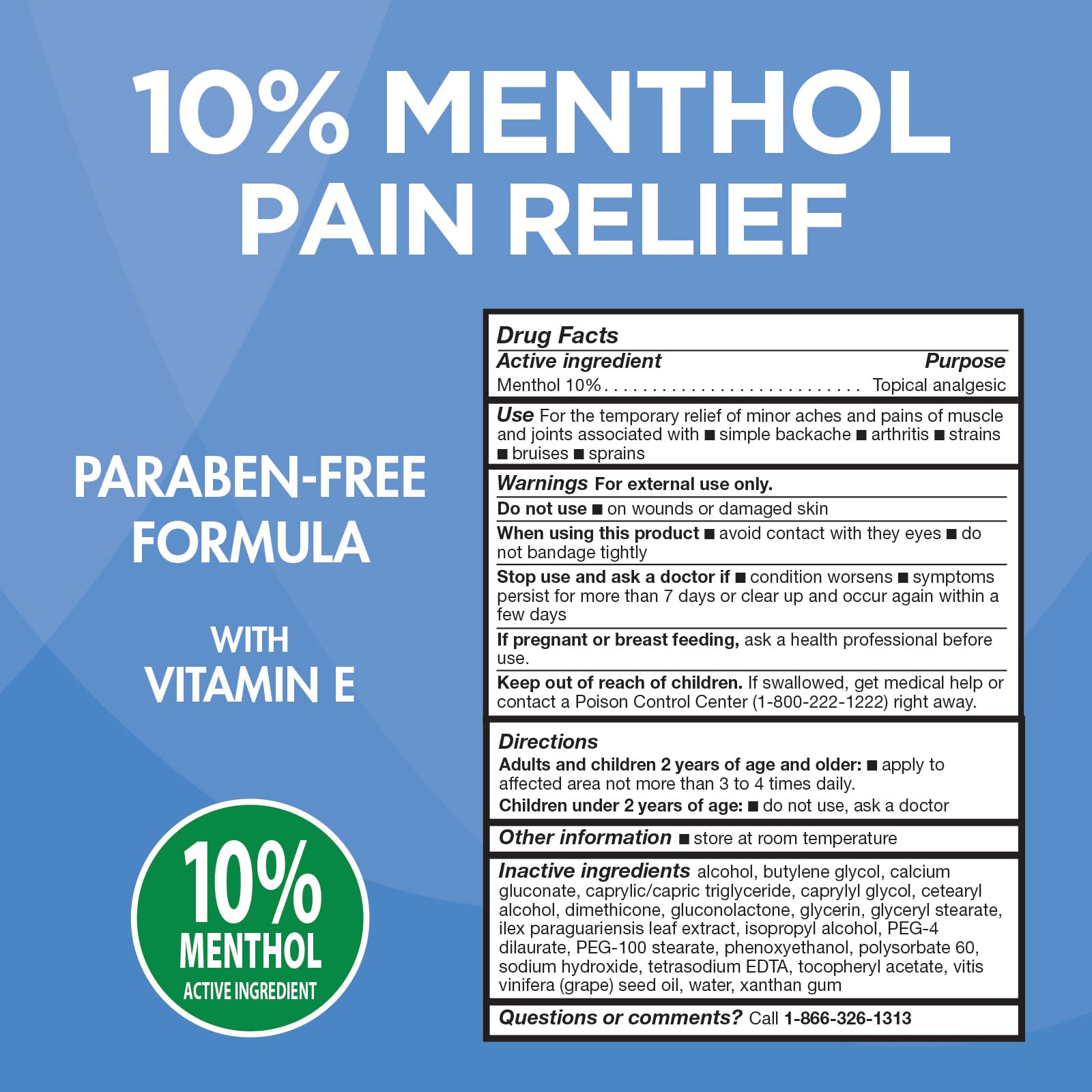 HealthWise 10% Menthol Pain Relief Cream, 3 oz — Amazon image 2