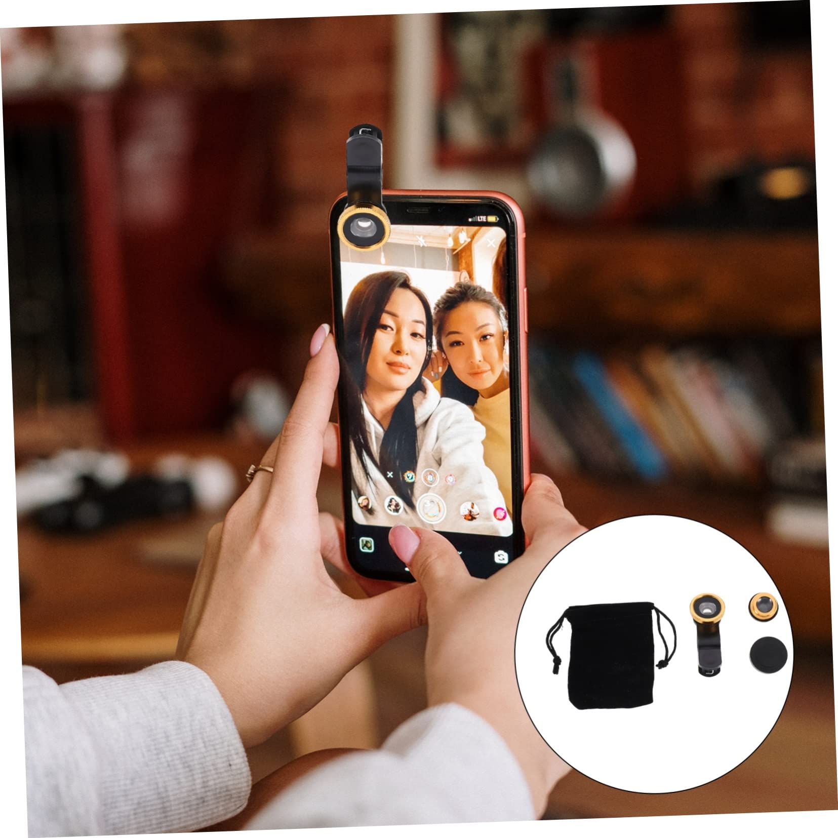 Artibetter 6sets Obiettivi Per Smartphone Macro e Grandangolare Con Clip Accessori Per Fotografia Creativa