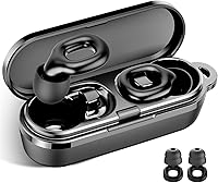 35dB Noise Cancelling Ear Plugs for Sleeping - Reusable Silicone Earplugs, 7 Sizes XS/S/M/L, Comfort Fit for Side Sleepers, Study, Work, Events (Black)