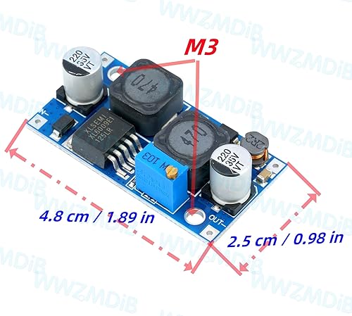 Miniatura 3 de WWZMDiB 3 unids XL6009 convertidor automático Buck Boost DC a DC 3.8  32V a 1.25  35V módulo de voltaje ajustable