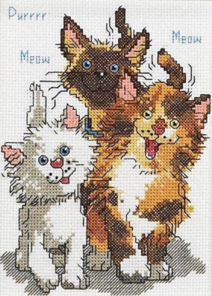 Janlynn 38-0208-Piece Suzy's Zoo Cattails of Duckport Mini Counted Cross Stitch Kit, 5 by 7-Inch