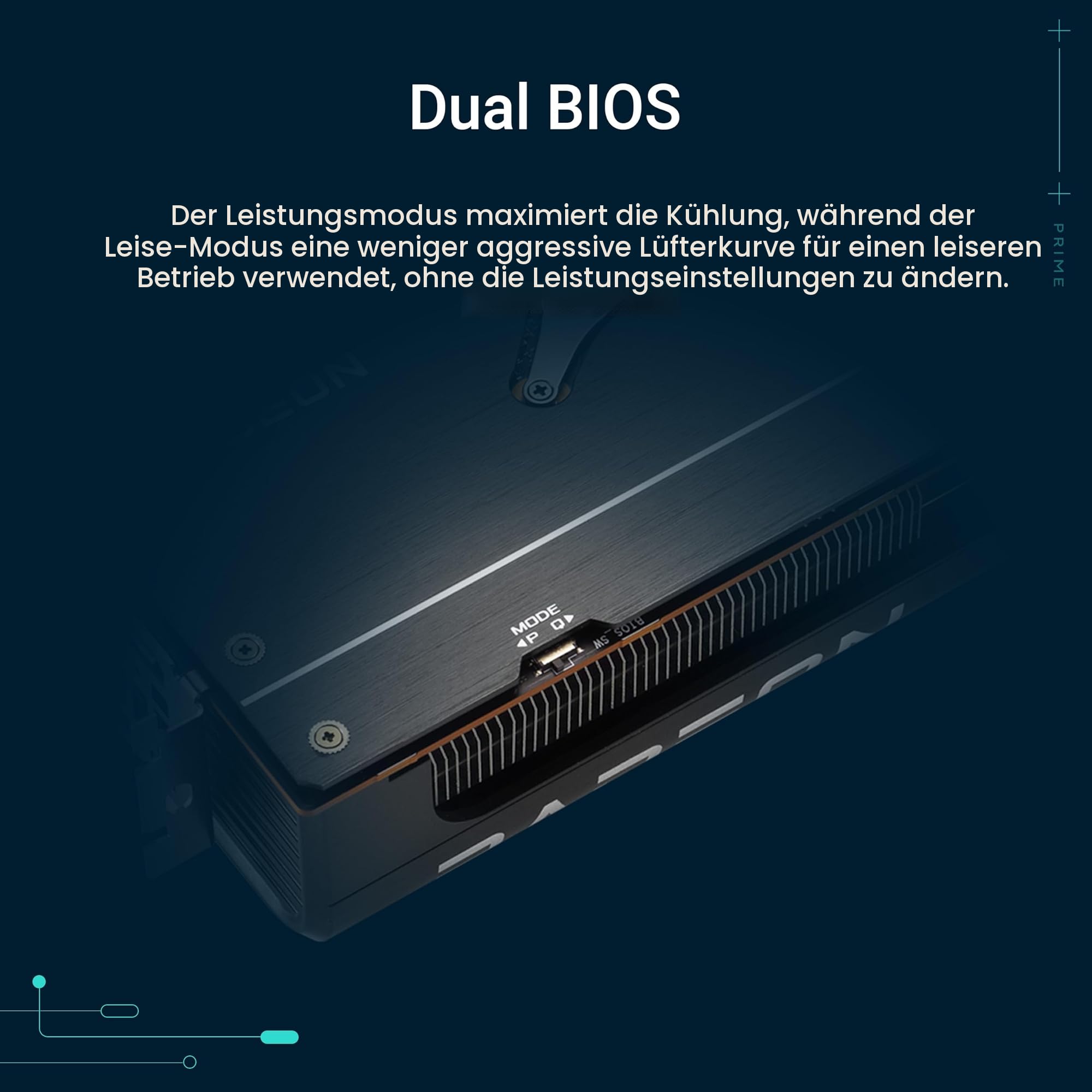 ASUS Prime Radeon RX 9070 XT OC Edition 16GB GDDR6 Gaming Grafikkarte (AMD Radeon RX9070XT, PCIe 5.0, 1x HDMI 2.1b, 3X DisplayPort 2.1a, 2.5-Slot-Design, PRIME-RX9070XT-O16G)