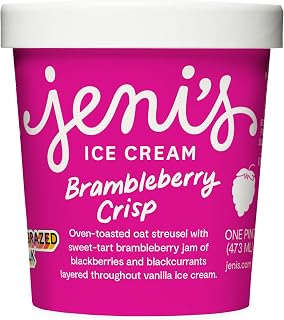 Jeni's Brambleberry Crisp Ice Cream 16oz - Grass-Pastured Dairy, Natural Ingredients, Smooth Texture, No Preservatives