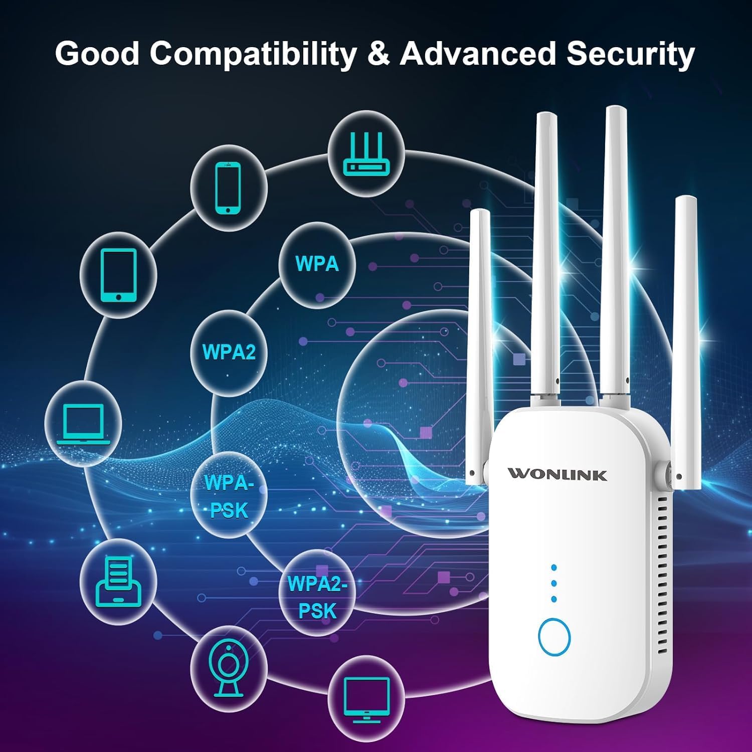 WONLINK WiFi Extender security features