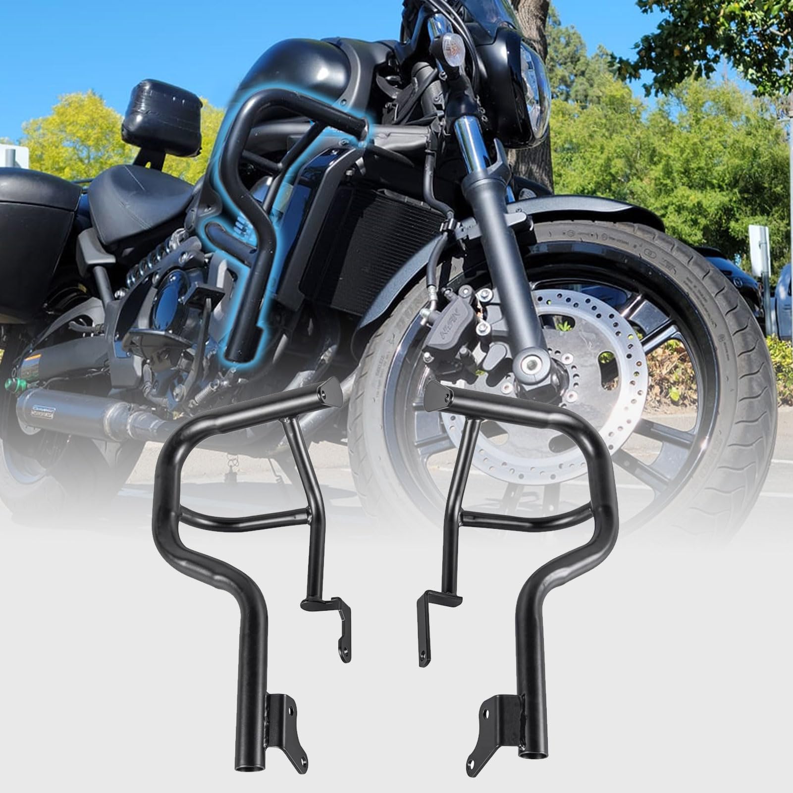 Defensa Barra Protectores Parachoques de Motocicleta Barras de Choque, Protector de Jaula for Vulcan S VN650 VN 650 Accessories 2015 2016 2017 2018 2019 2020 2021 2022 2023 2024 2025 2026