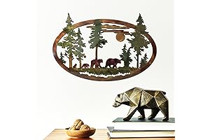Hicarer Metal Bear Wall Art: A Wildlife Sanctuary on Your Walls